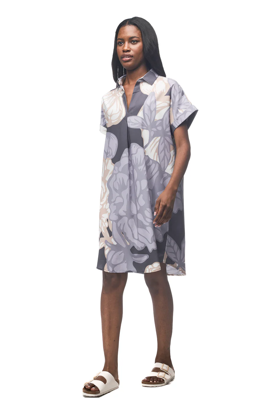 Indyeva Frivol Dress - Boreal Piwonia Print