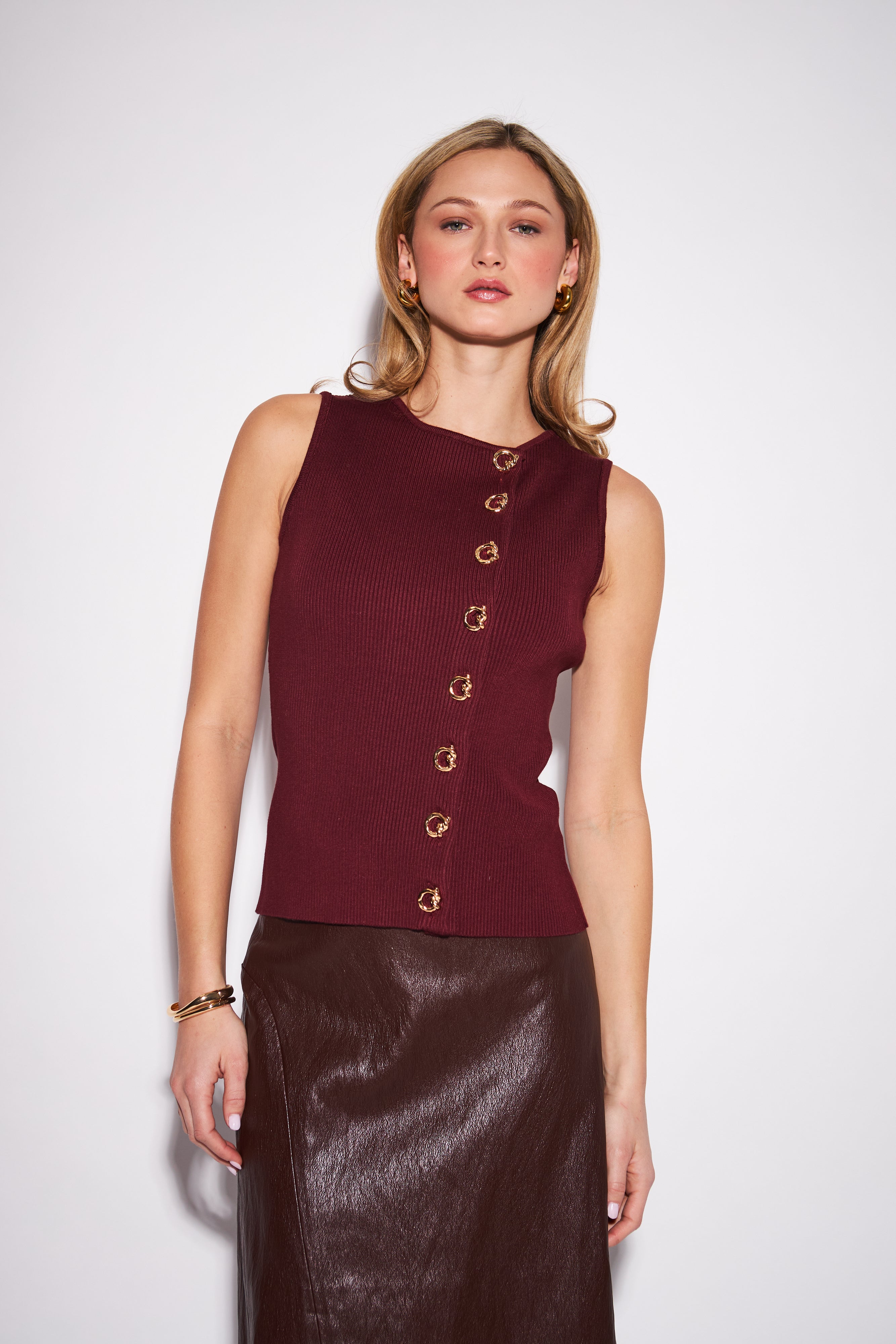 John & Jenn Sutton Vest - Merlot