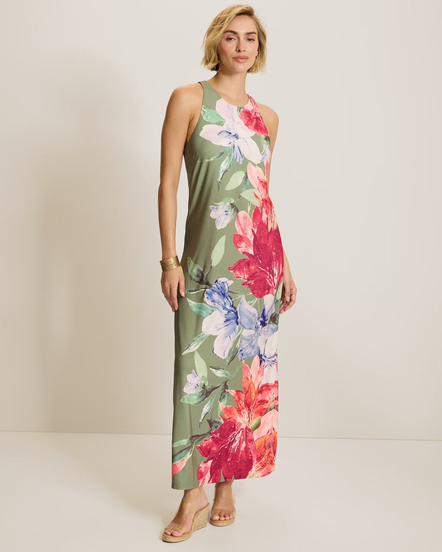 Tommy Bahama Jasmina Island Bloom Maxi Dress - Dusty Sage