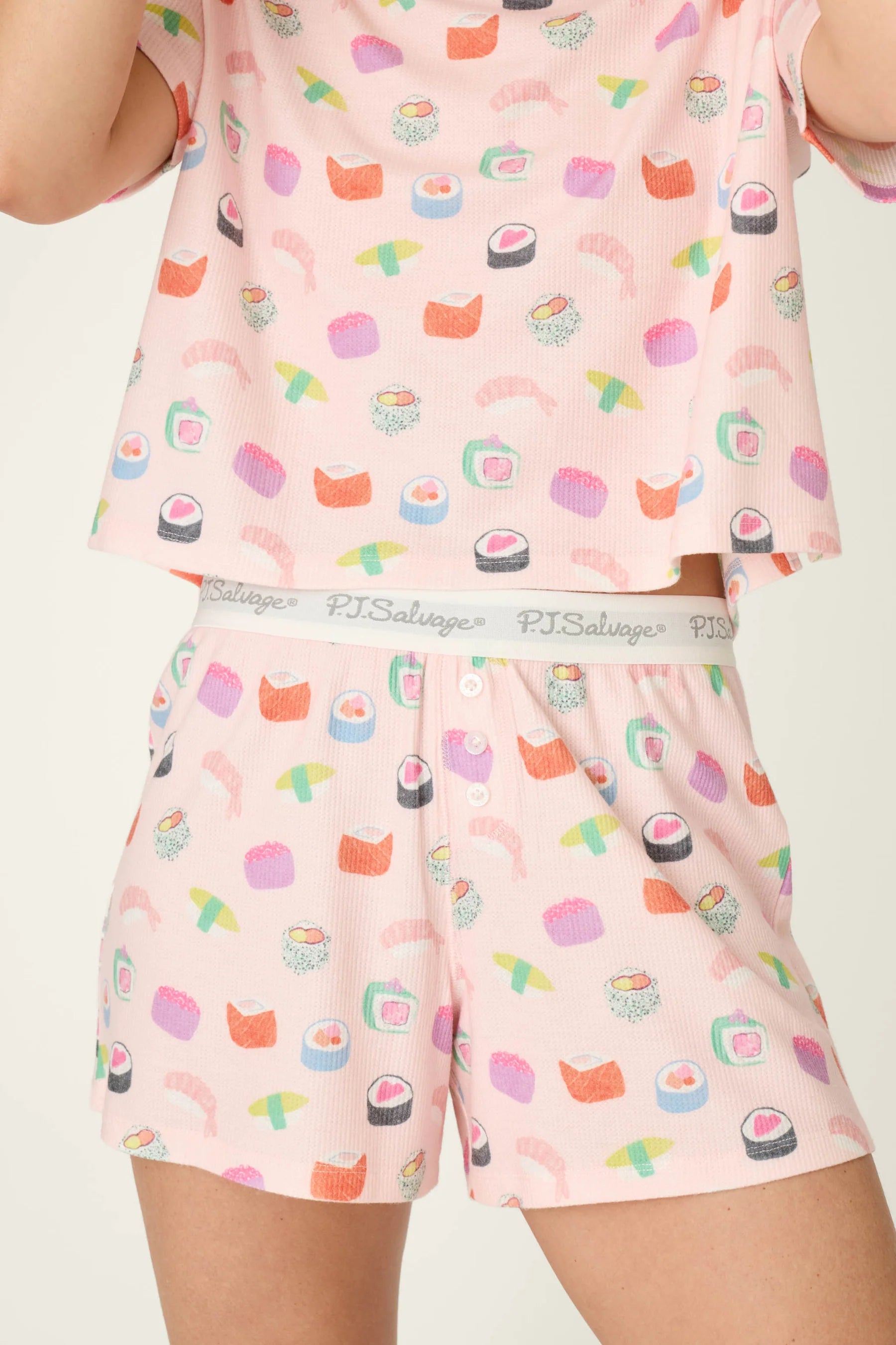 PJ Salvage Boyfriend Boxer PJ Set - Rosewater
