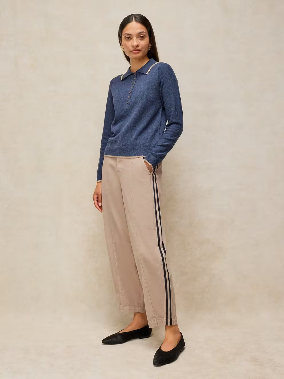 White Stuff Adeline Utility Barrel Trouser - Natural