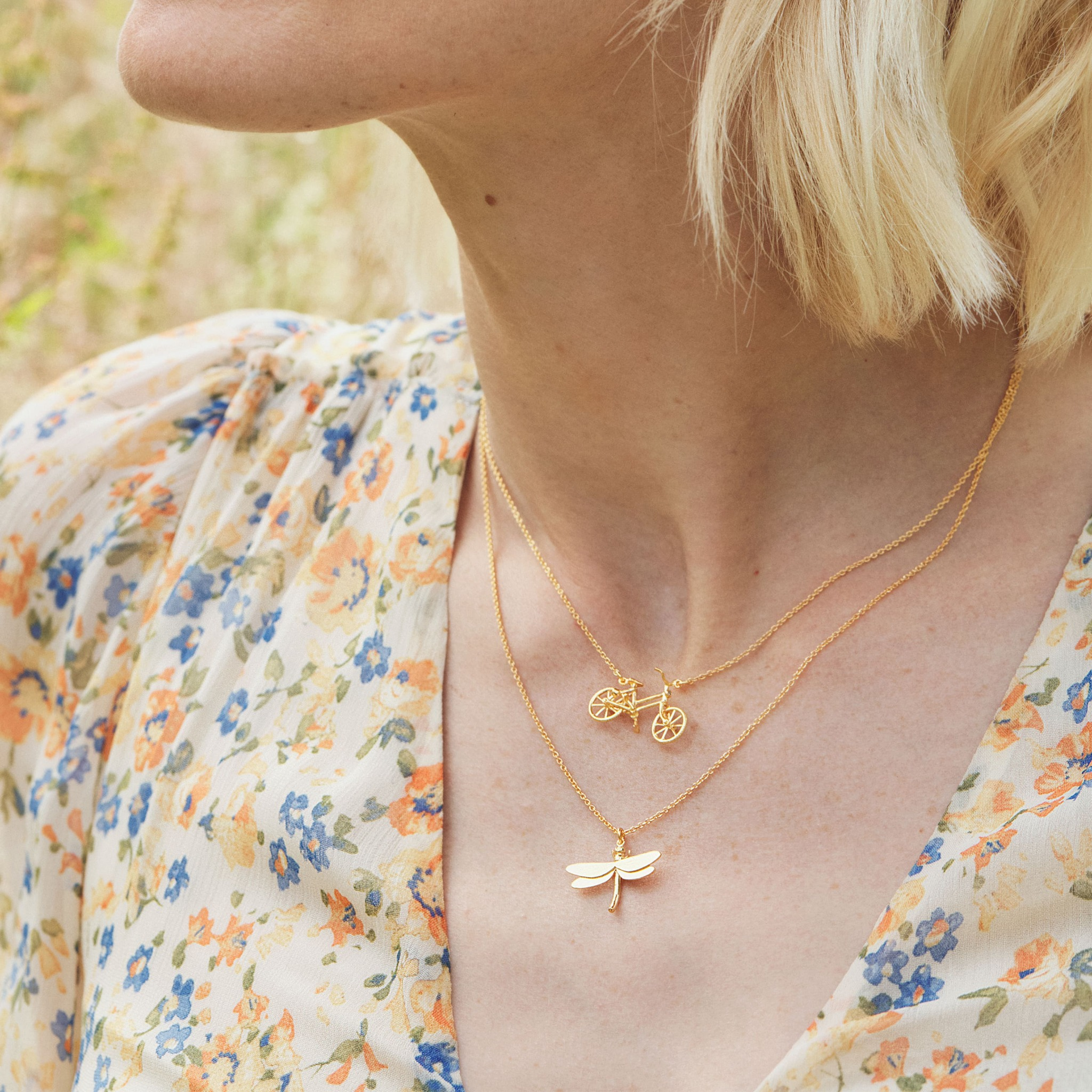 Alex Monroe Gold Dragonfly Necklace