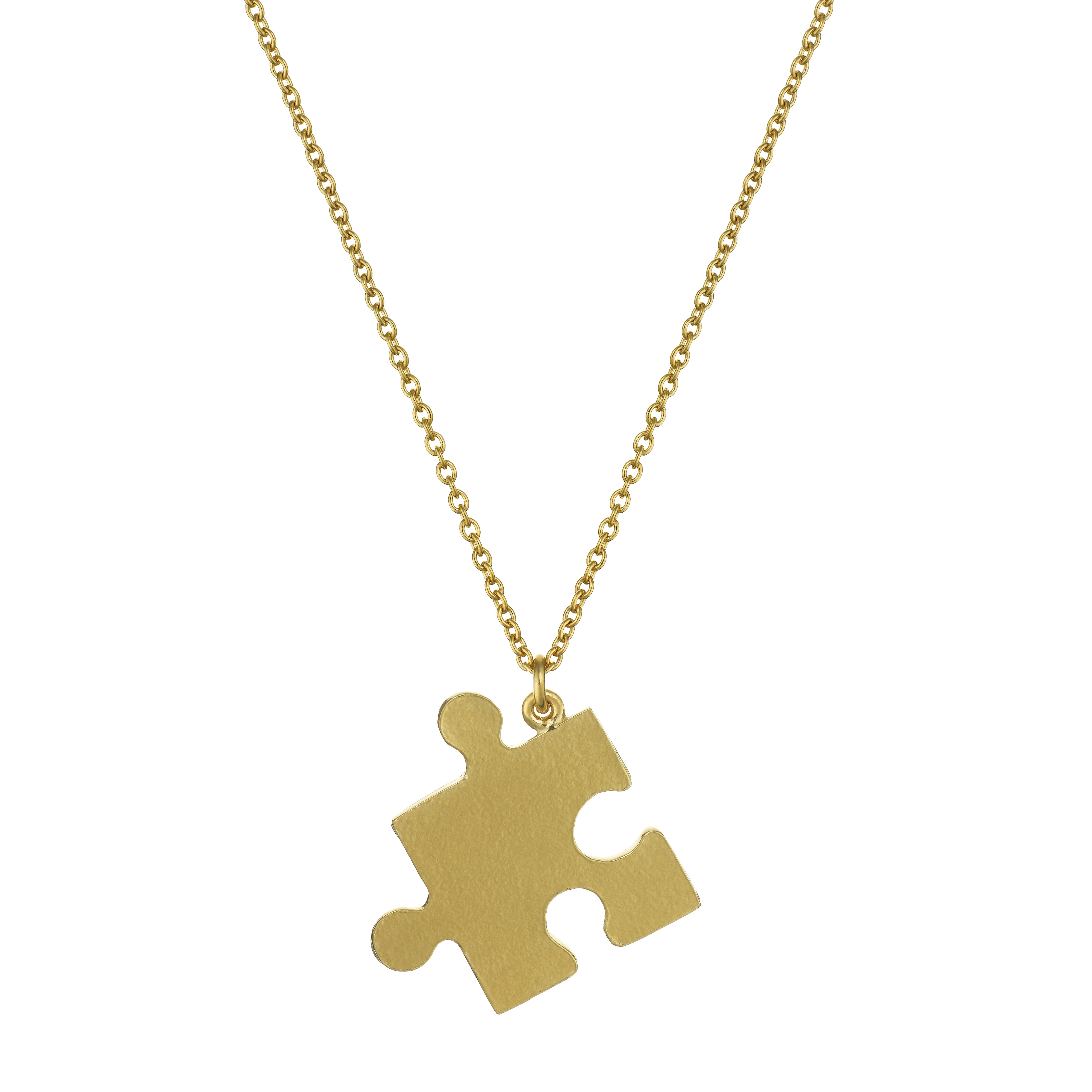Alex Monroe Gold Floral Puzzle Piece Necklace