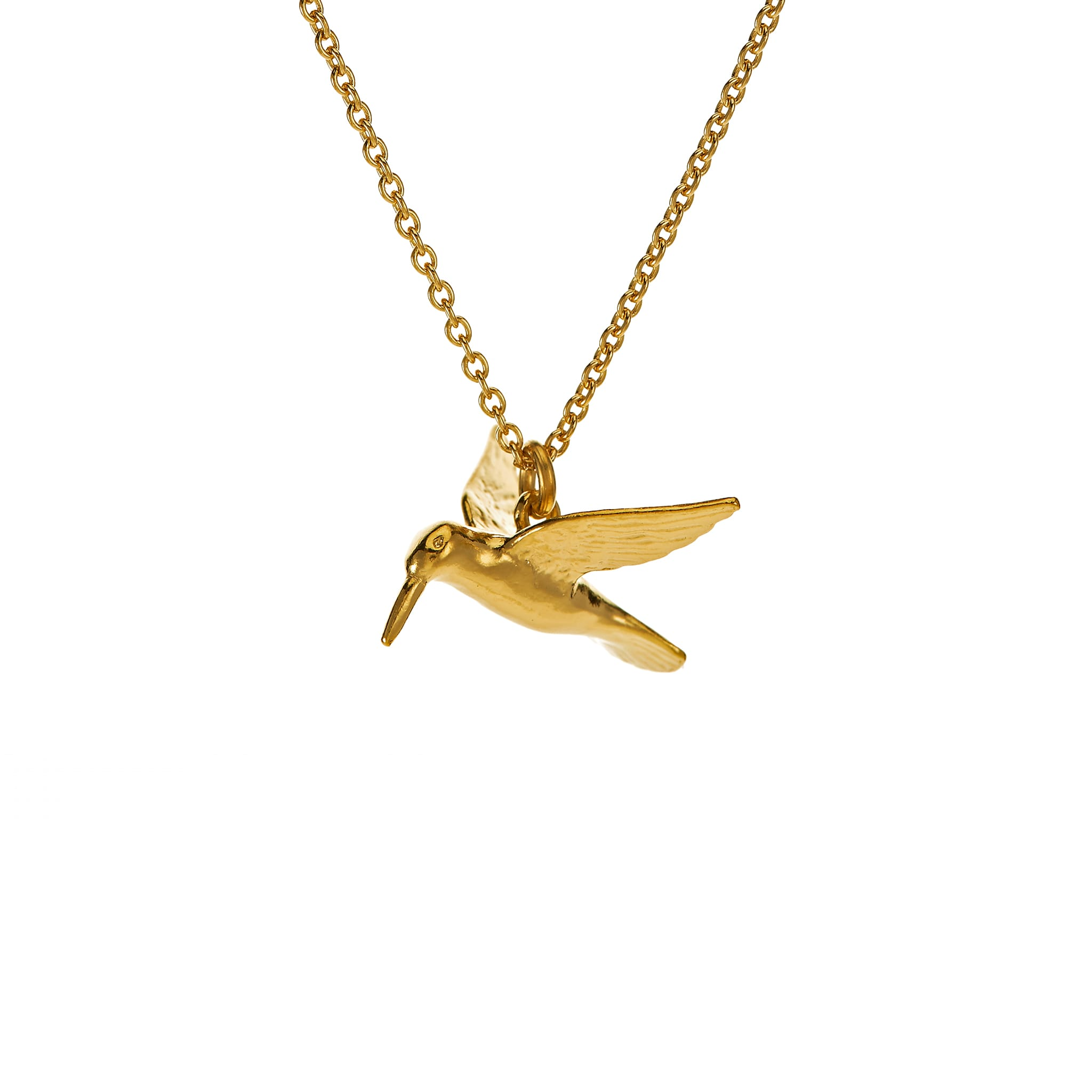 Alex Monroe Gold Hummingbird Necklace