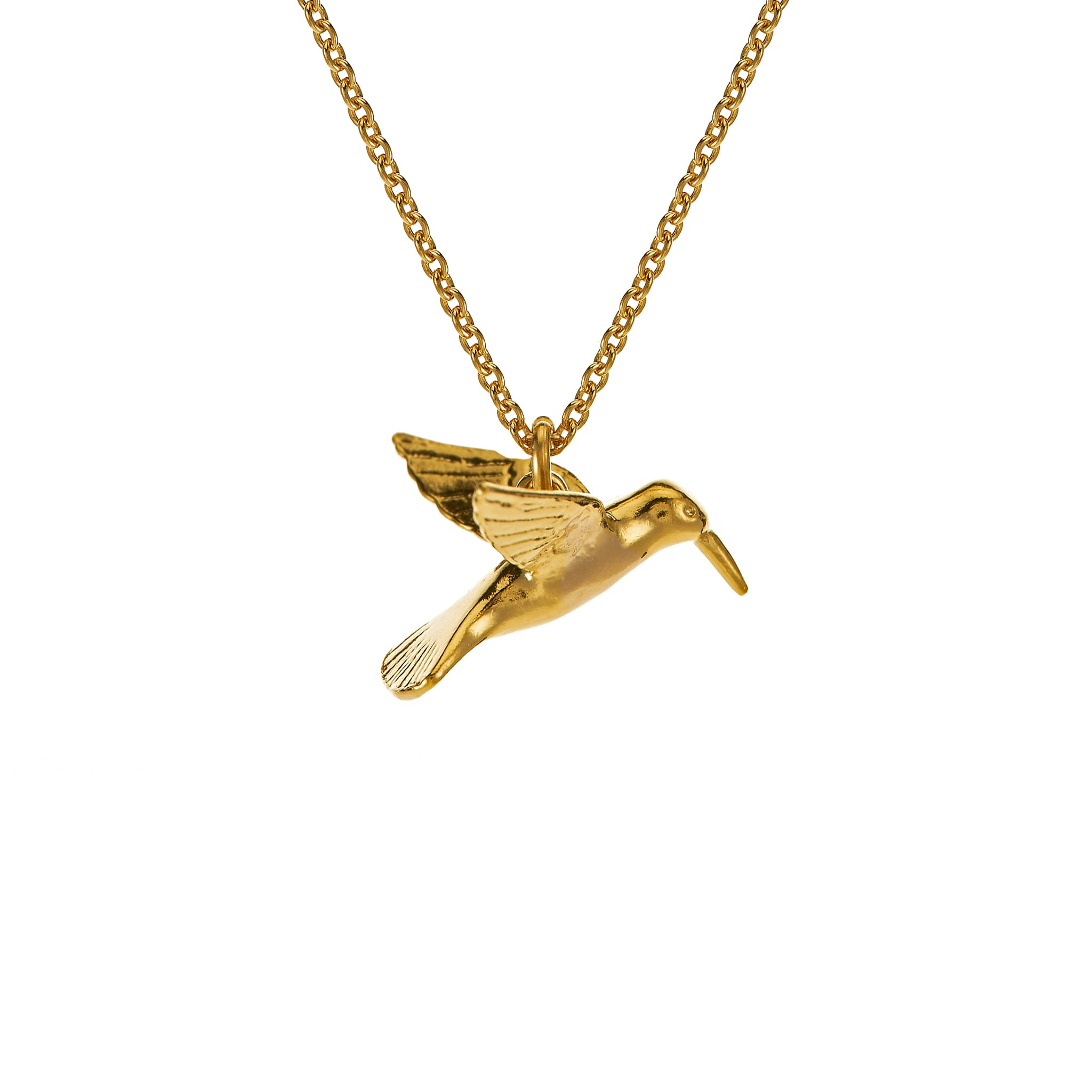 Alex Monroe Gold Hummingbird Necklace