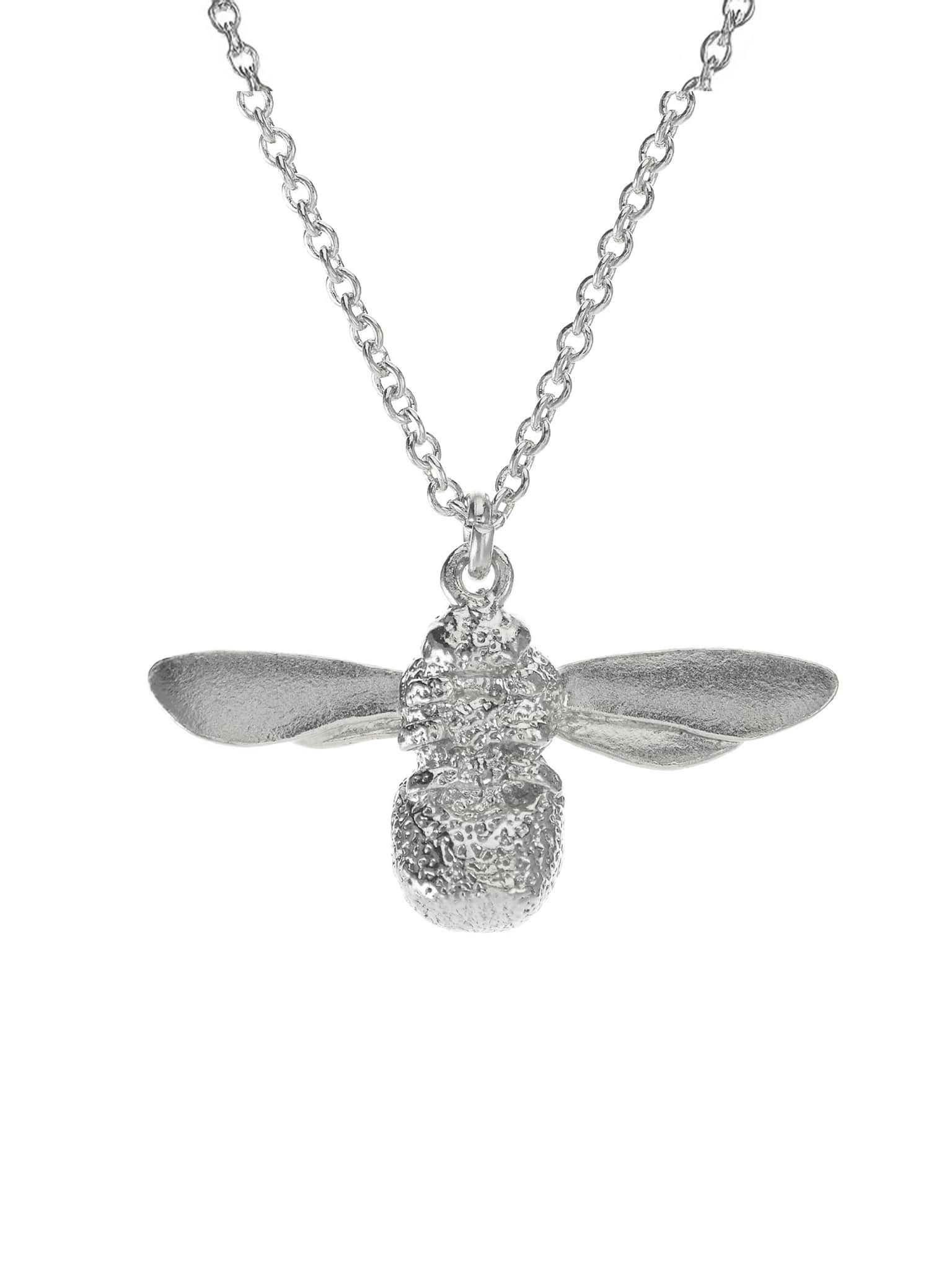 Alex Monroe Silver Baby Bee Necklace