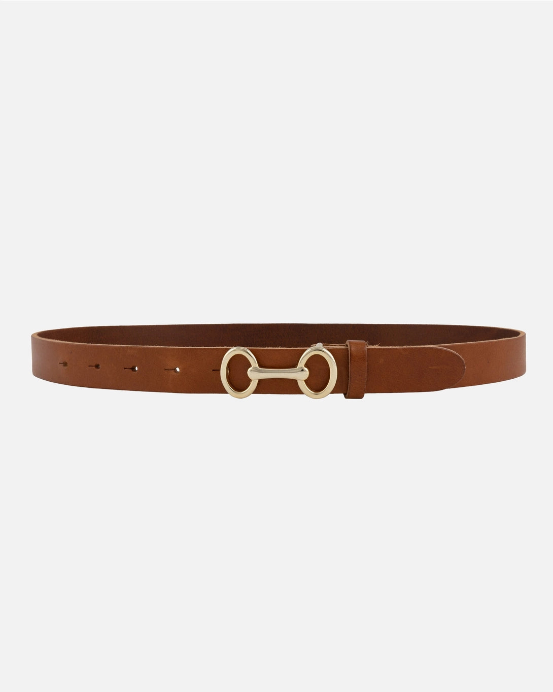 Amsterdam Belts Carel Horse Bit Leather Belt - Camel