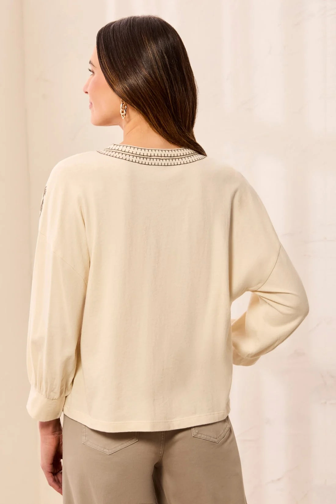 Tribal Annabel Blouse - Moonstone