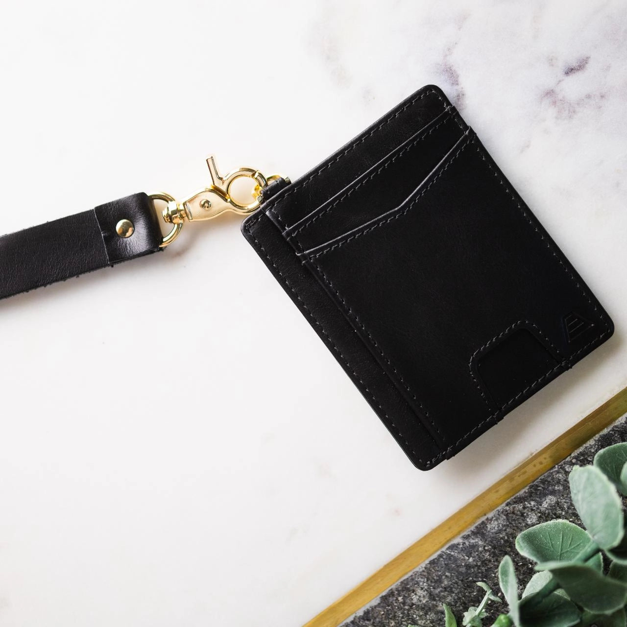 Andar Denner Wallet - Black & Gold