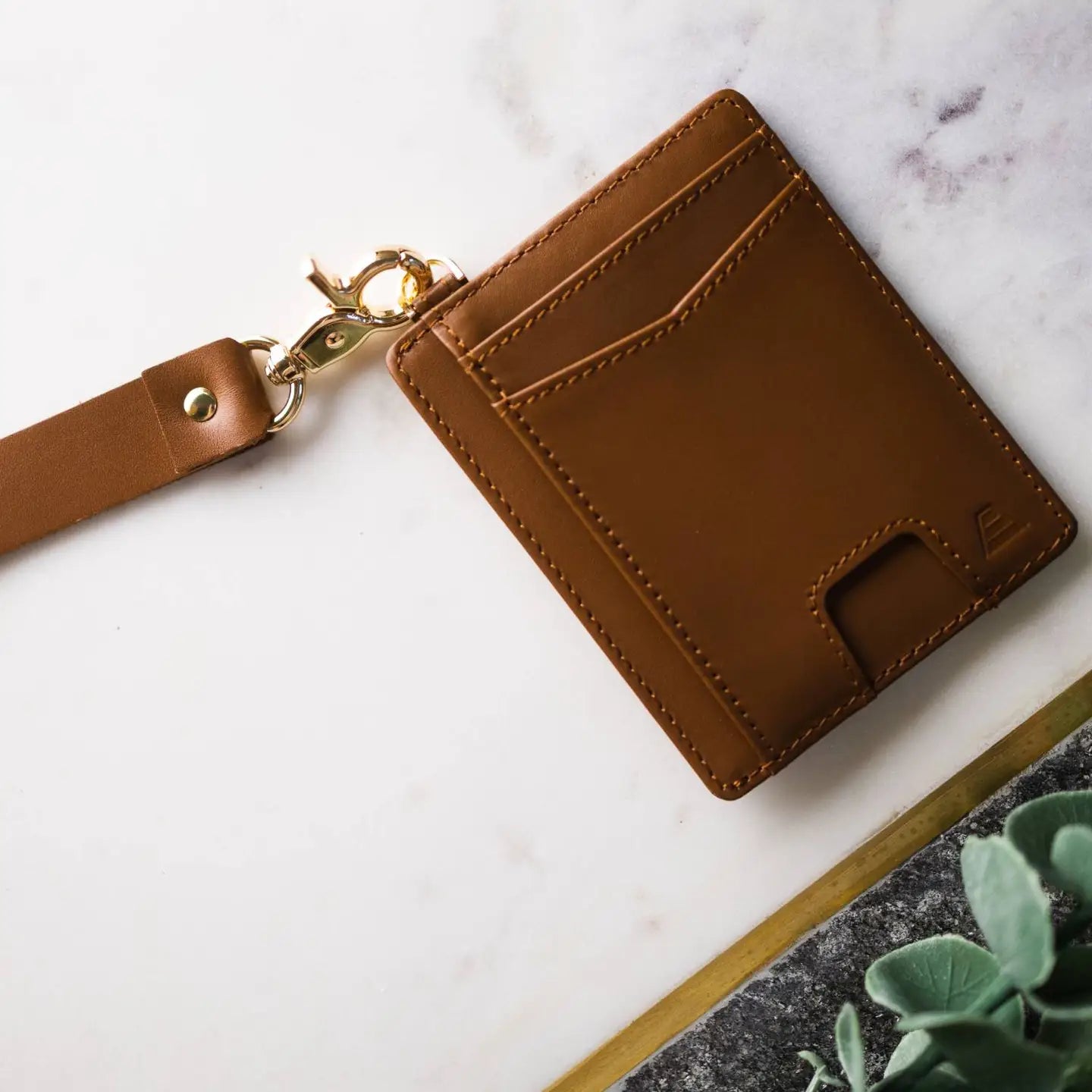 Andar Denner Wallet - Cognac Tan