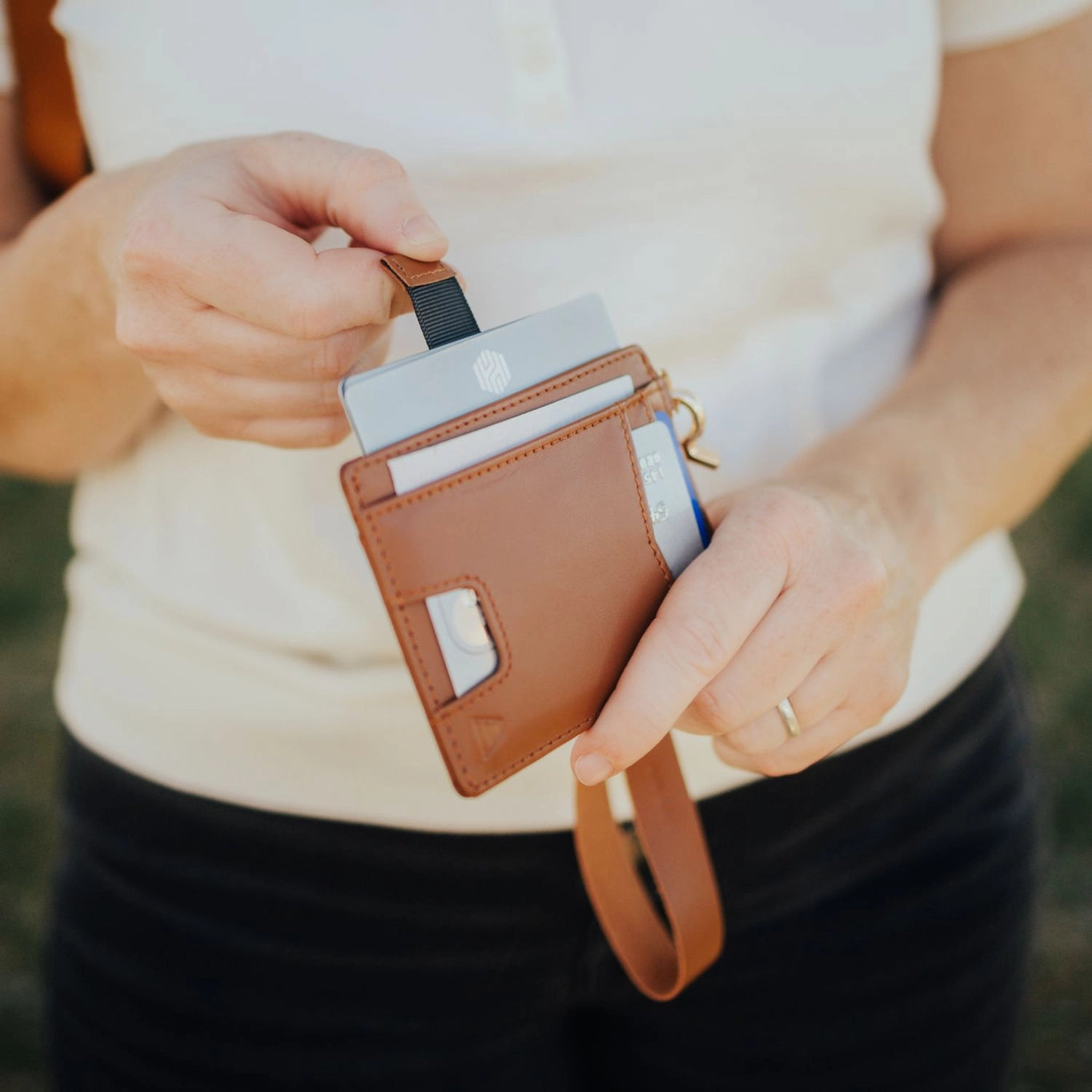 Andar Denner Wallet - Cognac Tan