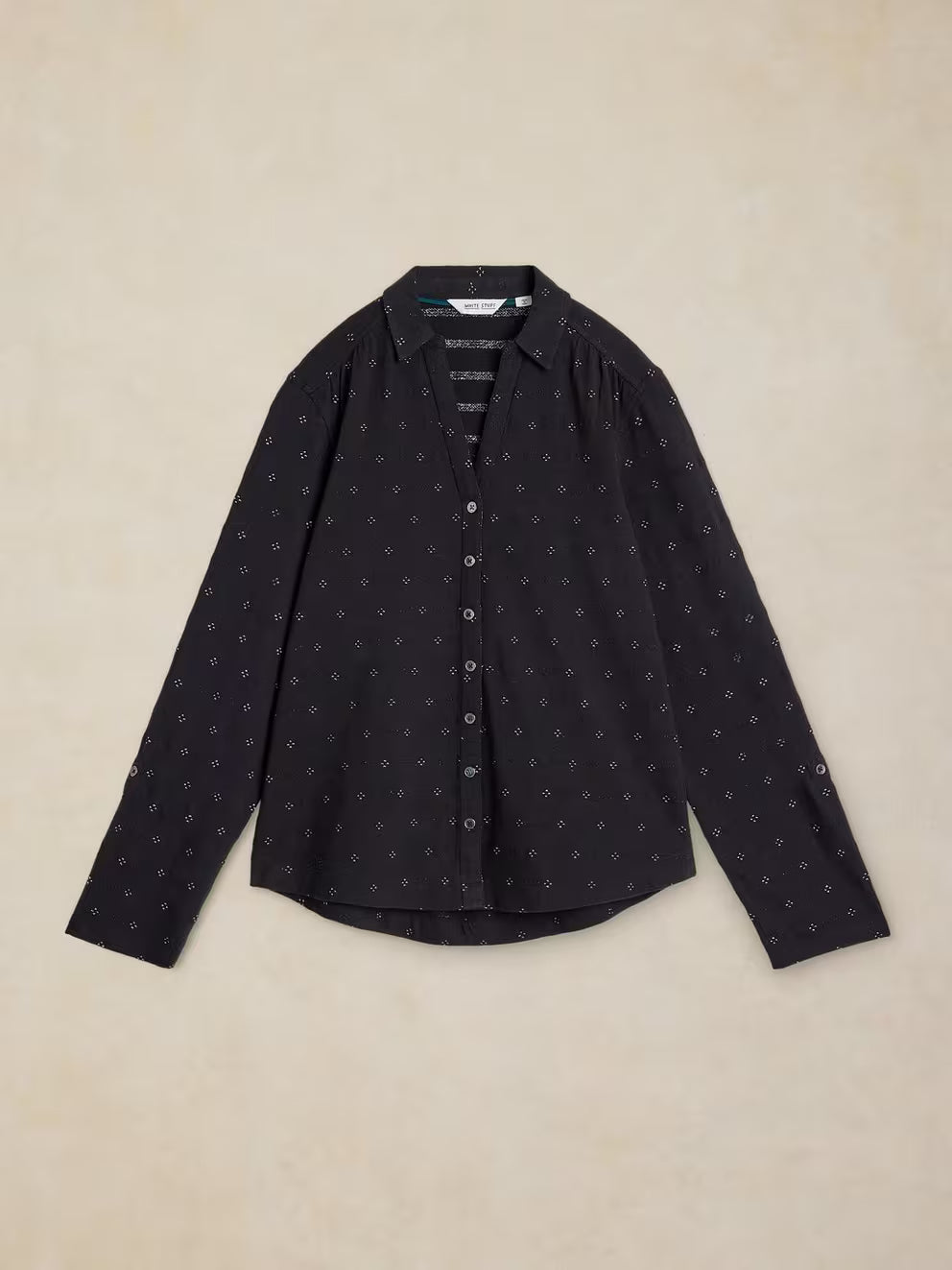 White Stuff Annie Sparkle Shirt - Black