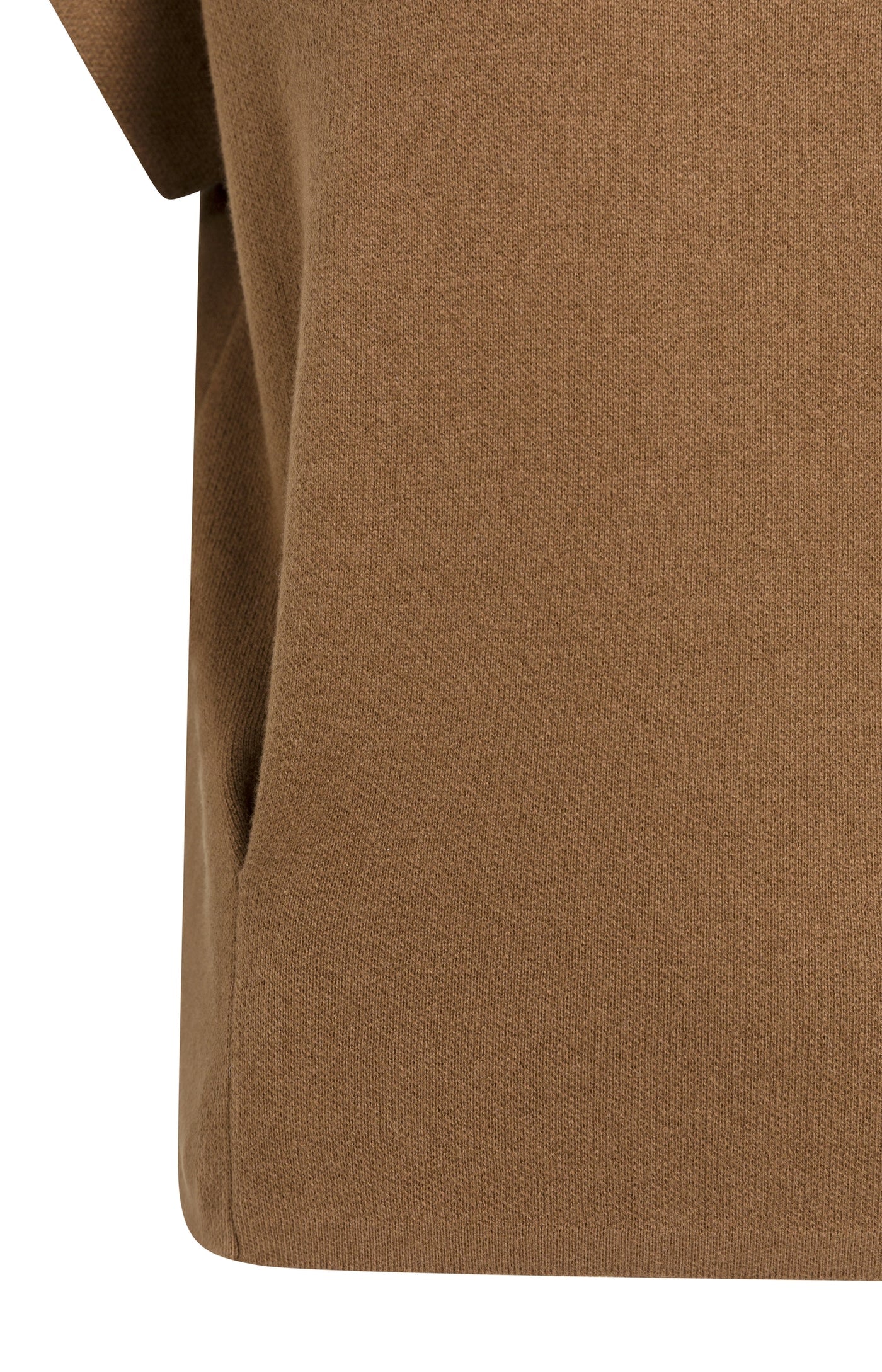 Yaya Jacquard SS Sweater - Bison Brown