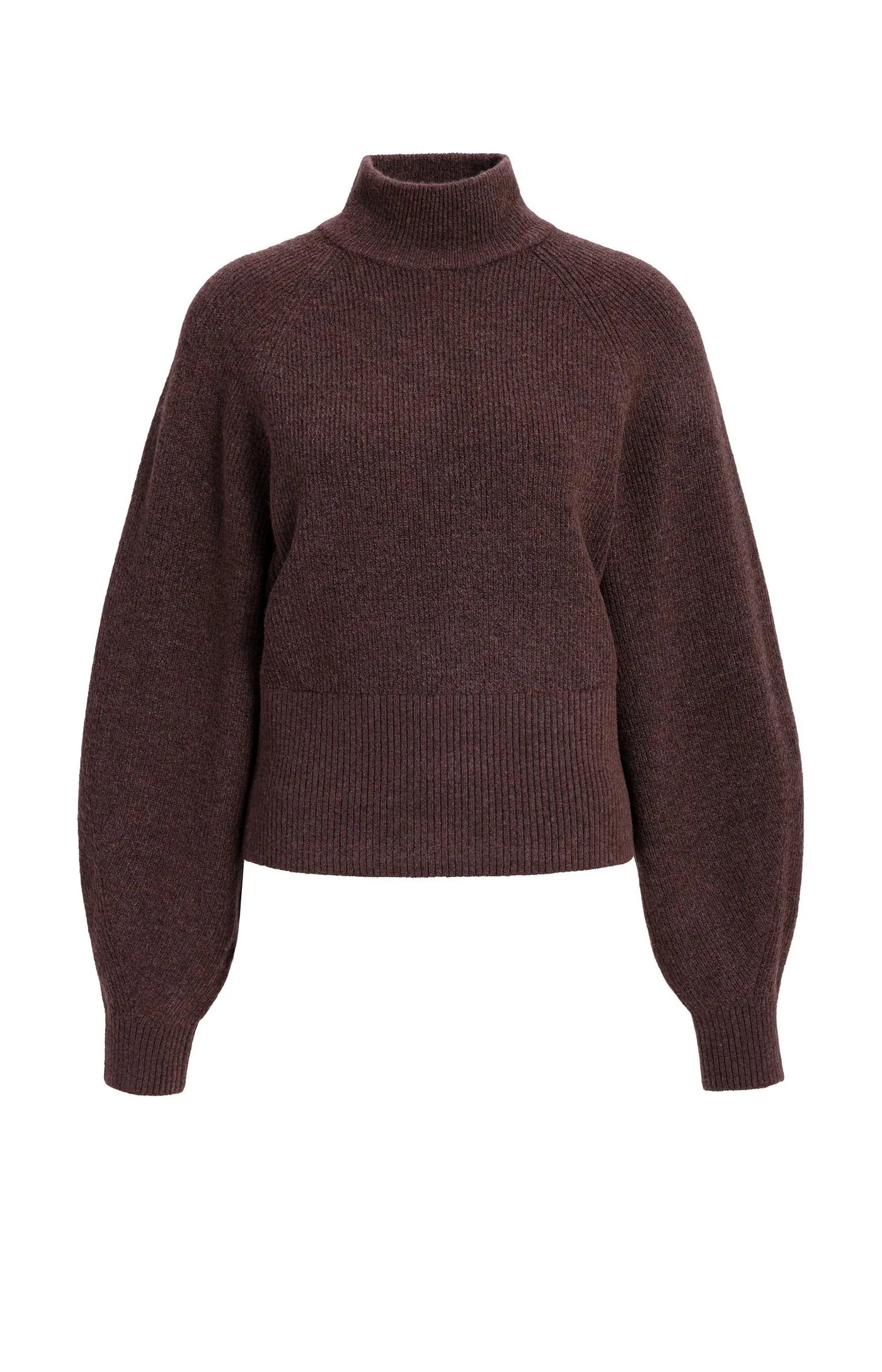 Yaya Batwing Sweater - Bitter Chocolate Red