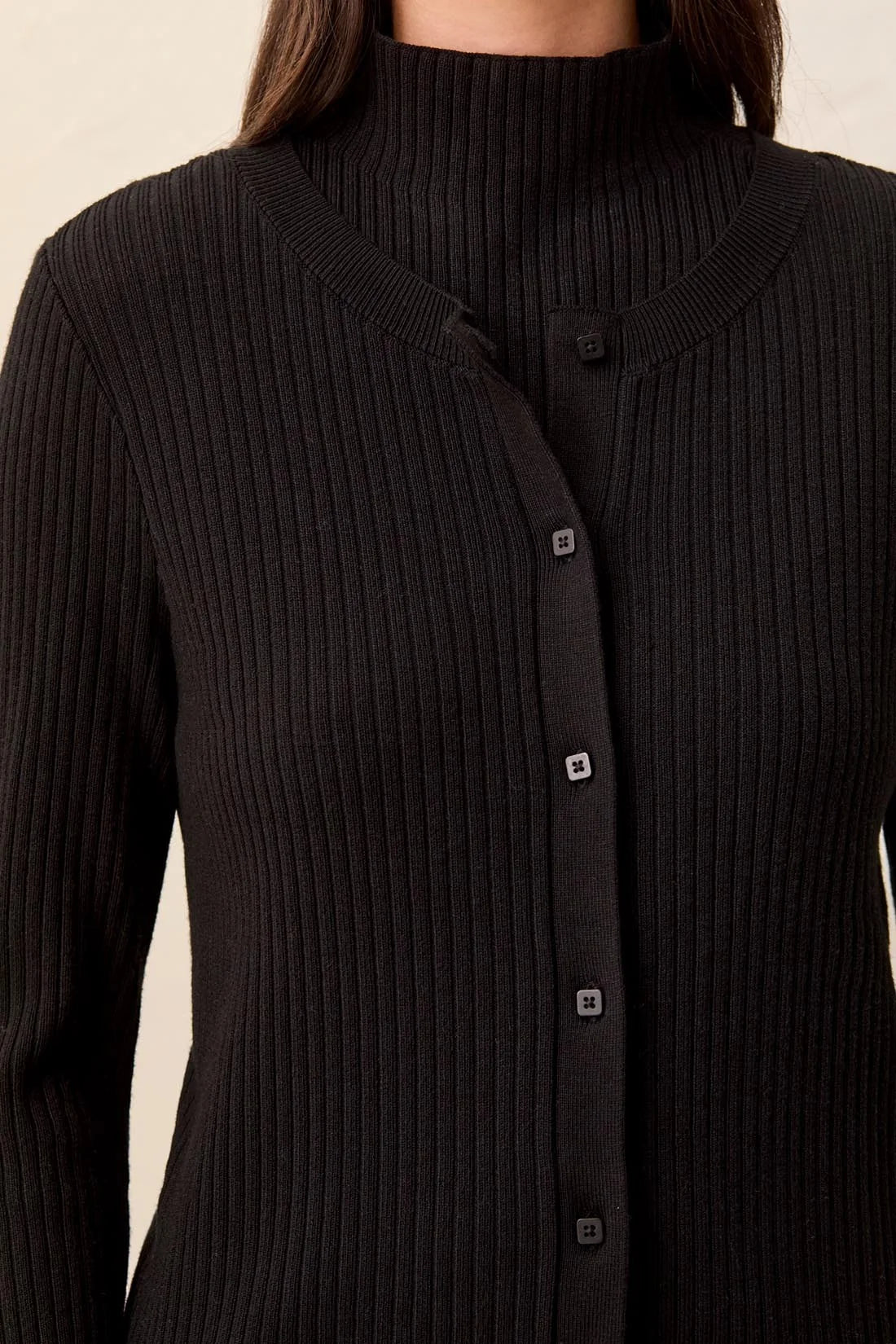 Tribal Classic Cardi - Black