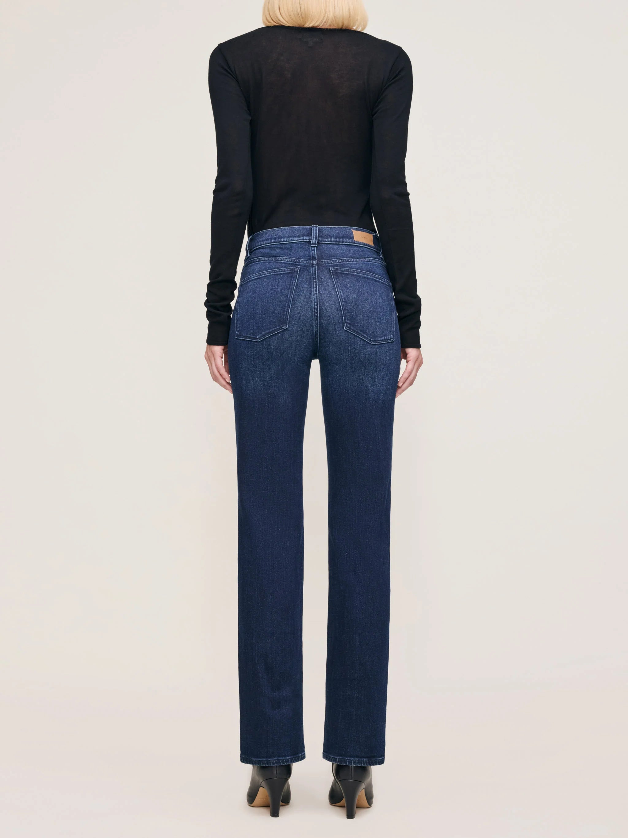 DL1961 Patti Straight High Rise 31” - Blue Cave