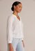 Bella Dahl Full Sleeve Raglan Buttondown - White Clothing - Tops - Shirts - Blouses - Blouses Top Price by Bella Dahl | Grace the Boutique