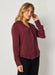 Bella Dahl Mandarin Collar Top - Deep Plum Clothing - Tops - Shirts - Blouses - Blouses Top Price by Bella Dahl | Grace the Boutique