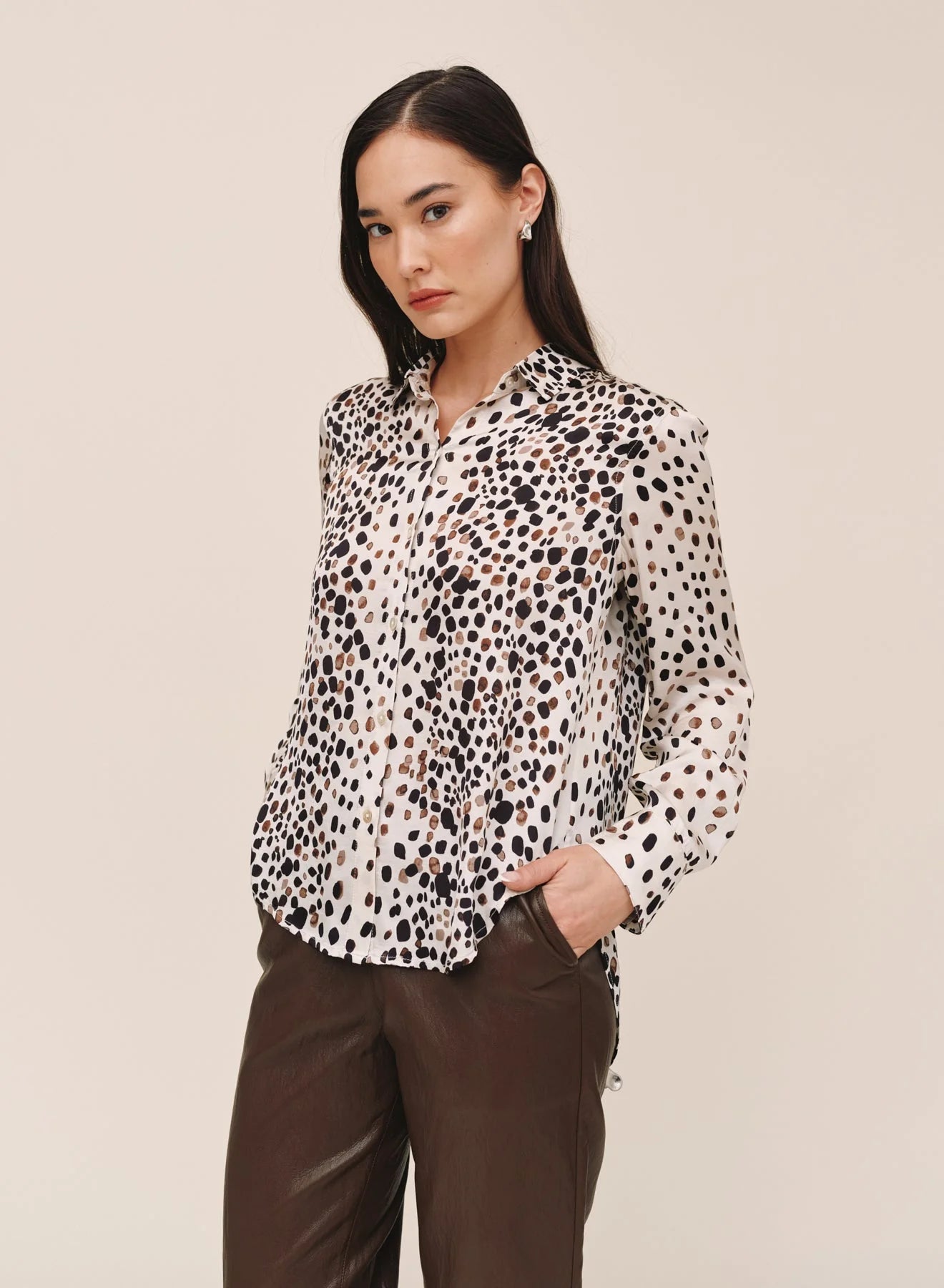 Bella Dahl Painted Spots Shirt