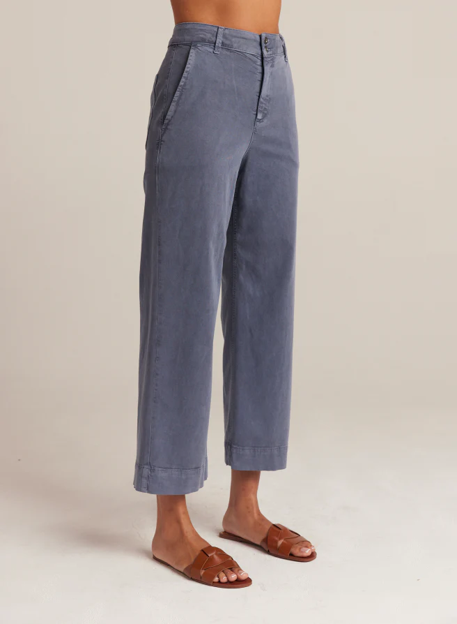 Bella Dahl Saige Wide Leg Crop - Blue Marina Clothing - Bottoms - Pants - Dressy by Bella Dahl | Grace the Boutique