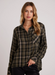 Bella Dahl Slouchy Pocket Buttondown - Olive Plaid Clothing - Tops - Shirts - Blouses - Blouses Top Price by Bella Dahl | Grace the Boutique