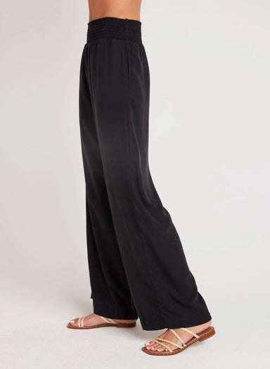 Bella Dahl Smocked Waist Wide Leg - Vintage Black Clothing - Bottoms - Pants - Dressy by Bella Dahl | Grace the Boutique