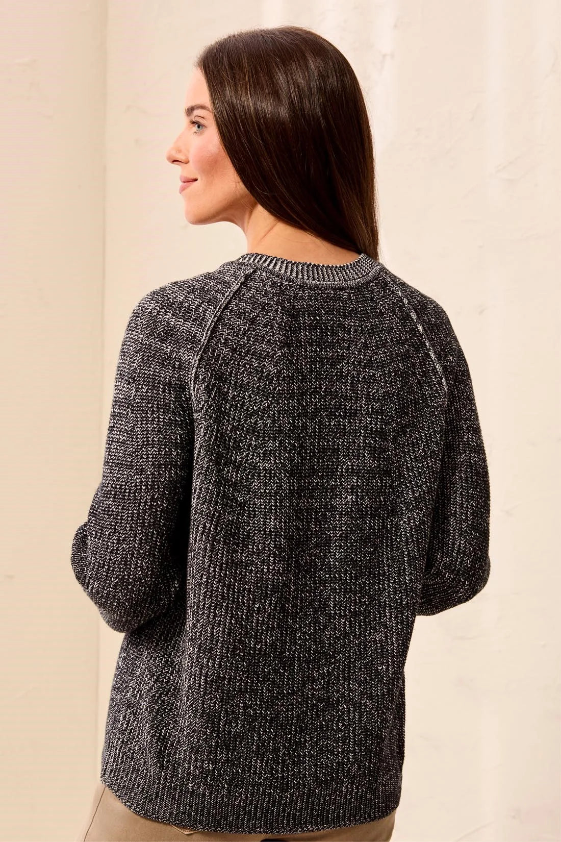 Tribal V Neck Cardi - Black