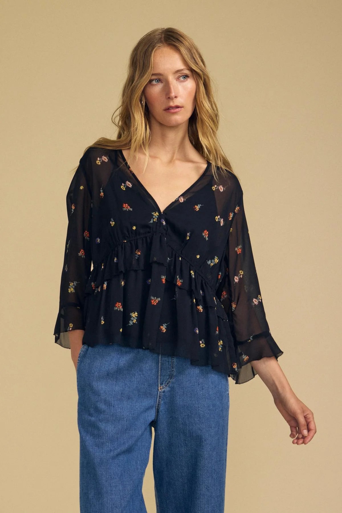 Velvet Aileen Top - Black