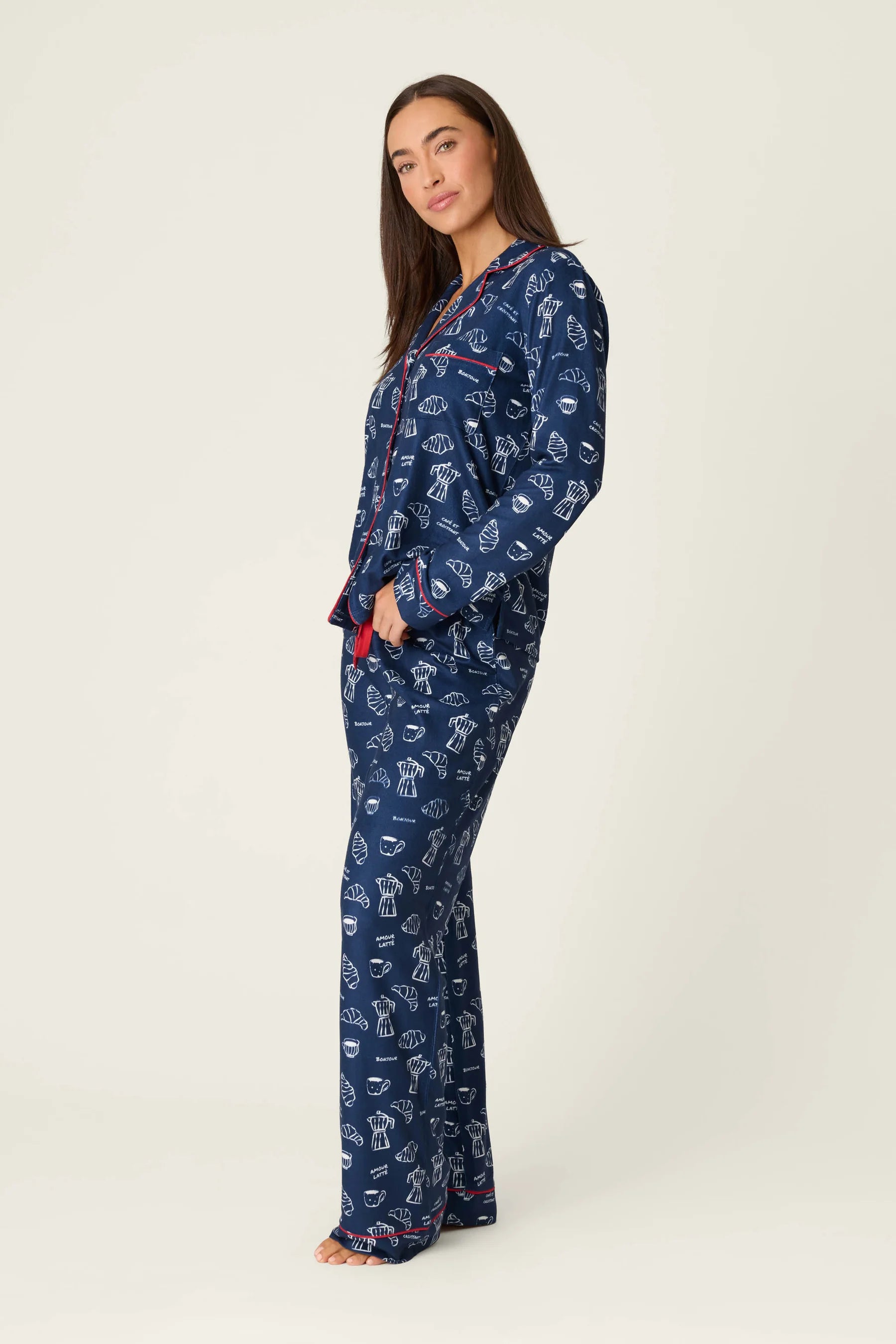 PJ Salvage Bonjour Babe PJ Set - Deep Navy