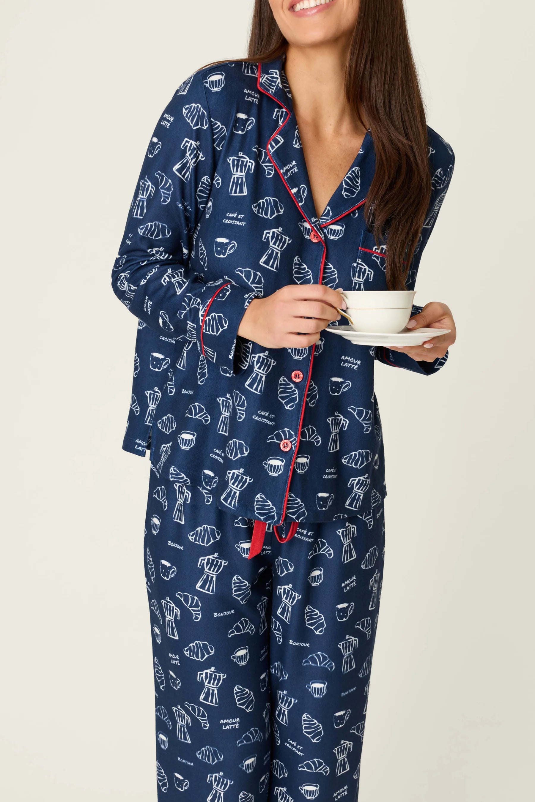 PJ Salvage Bonjour Babe PJ Set - Deep Navy