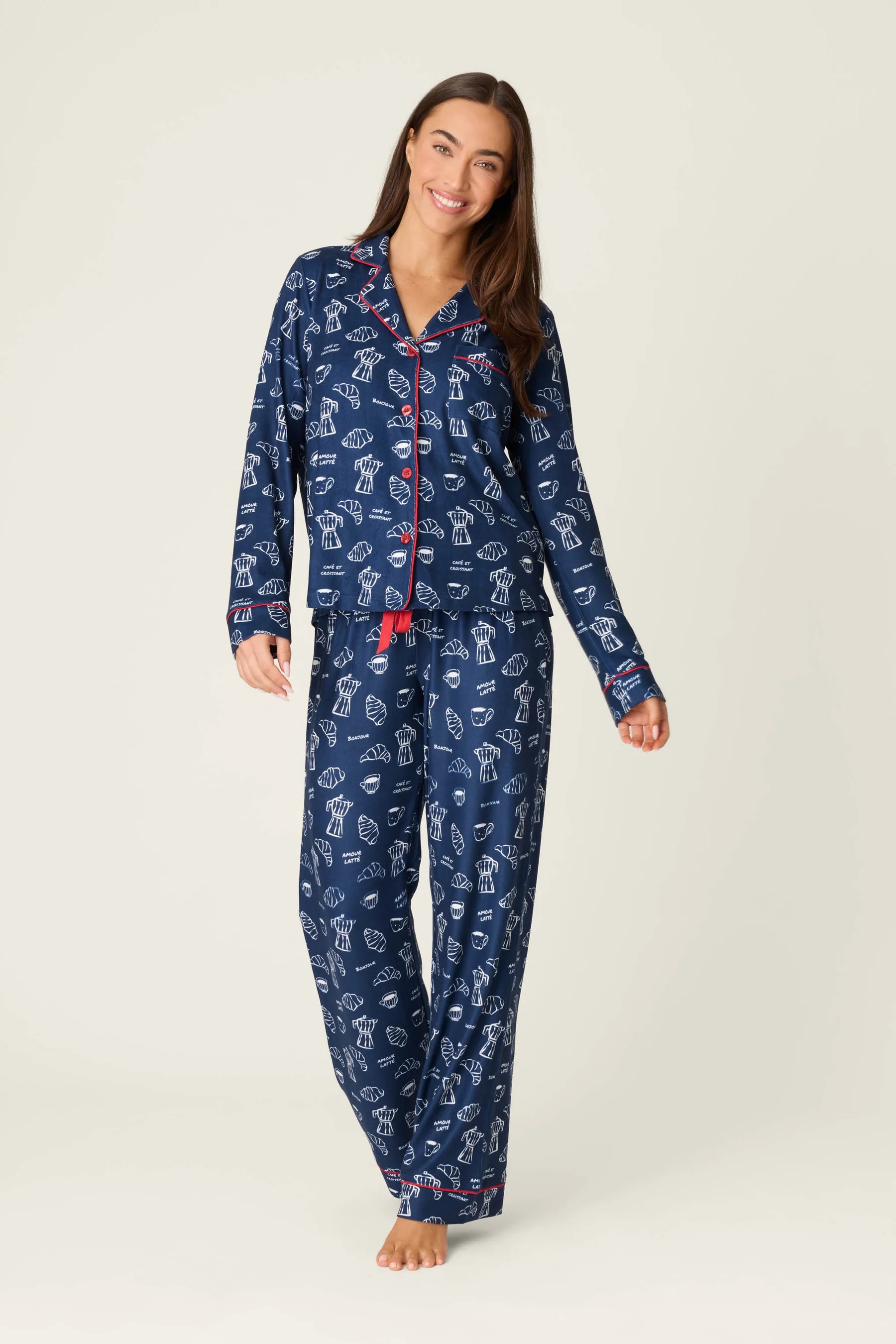 PJ Salvage Bonjour Babe PJ Set - Deep Navy
