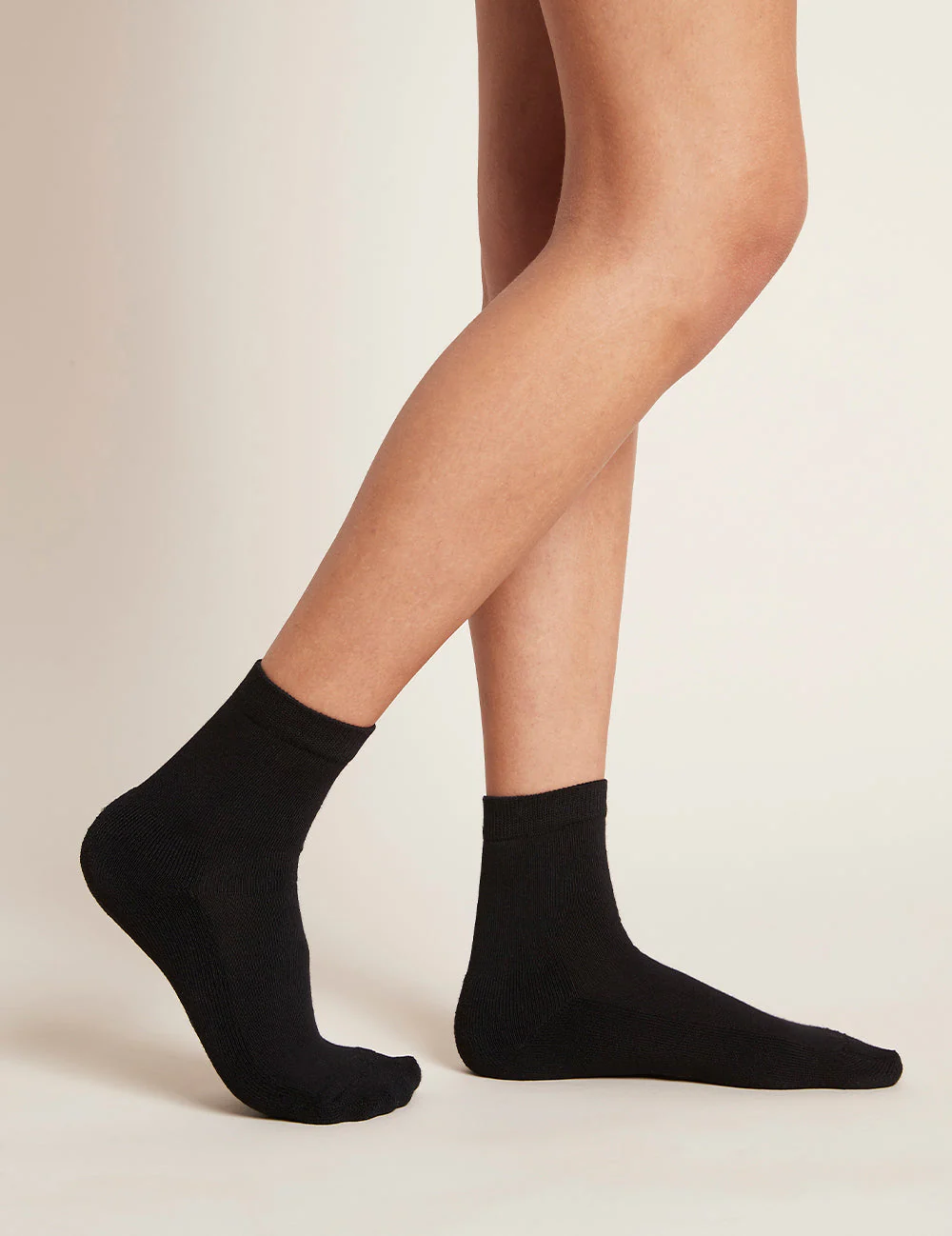 Boody Everyday Quarter Crew Sock - Black Accessories - Other Accessories - Socks by Boody | Grace the Boutique