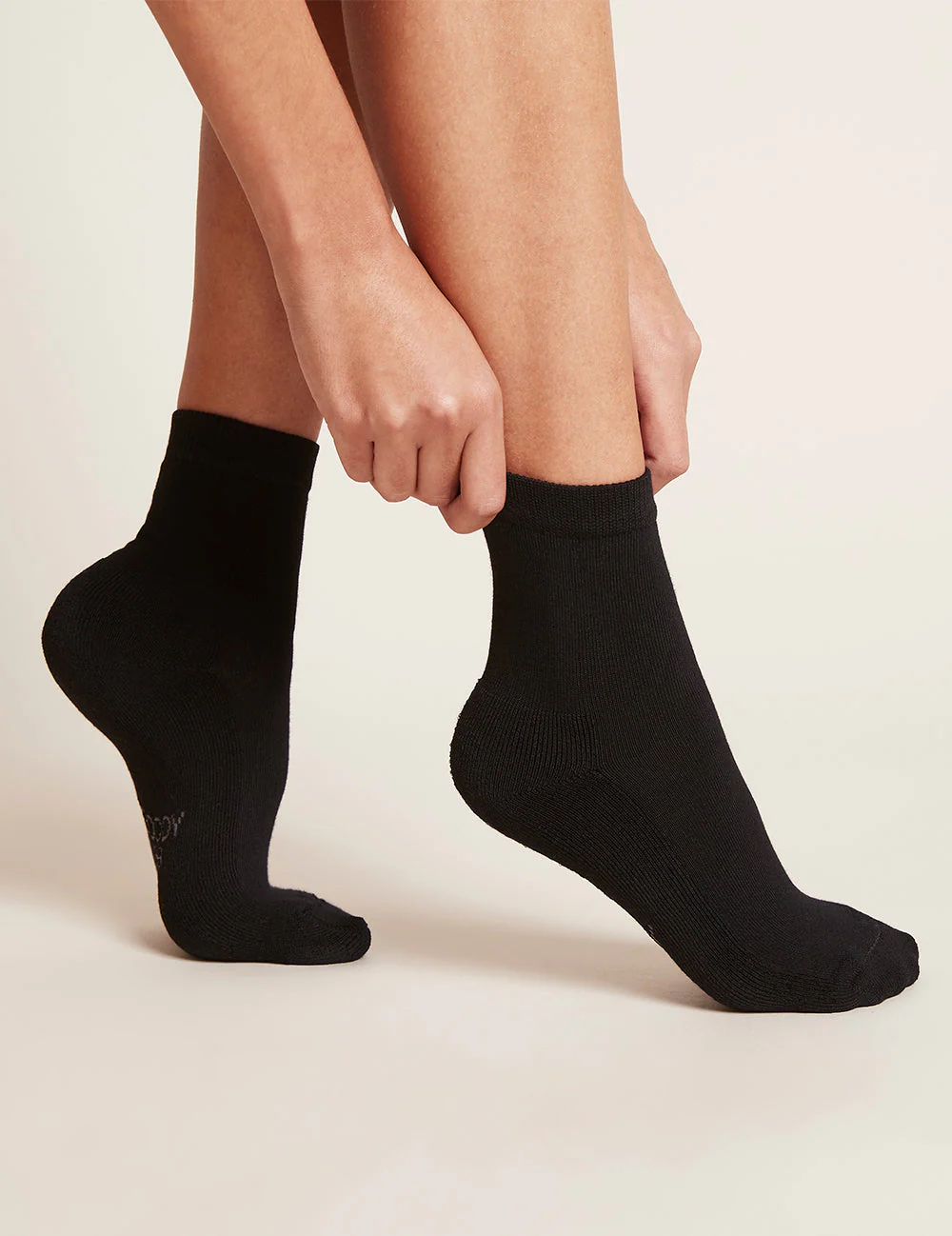 Boody Everyday Quarter Crew Sock - Black Accessories - Other Accessories - Socks by Boody | Grace the Boutique