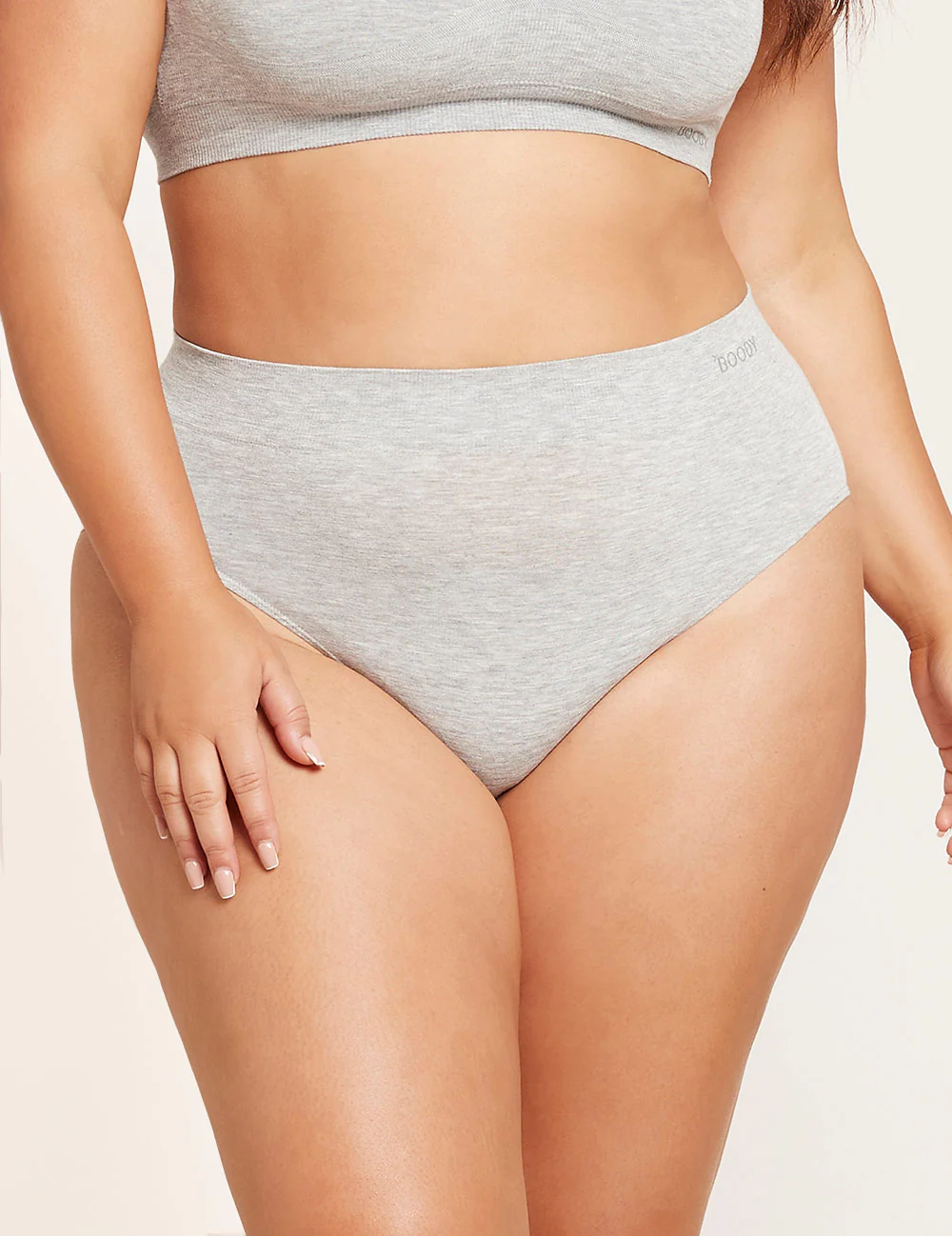 Boody Full Brief - Grey Marl Lingerie - Panties - Basics by Boody | Grace the Boutique