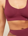 Boody Padded Shaper Crop Bra - Plum Lingerie - Bras - Basic - Non Underwired by Boody | Grace the Boutique