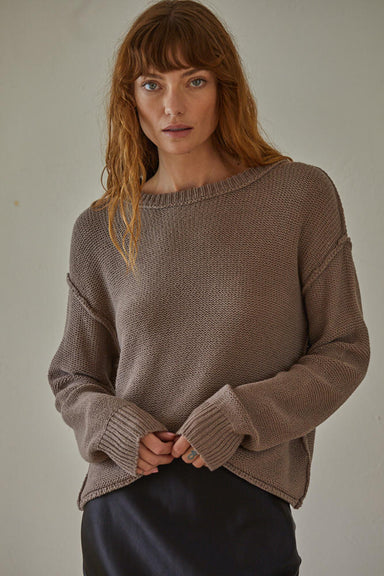 By Together Haille Sweater - Mocha Clothing - Tops - Sweaters - Pullovers by By Together | Grace the Boutique