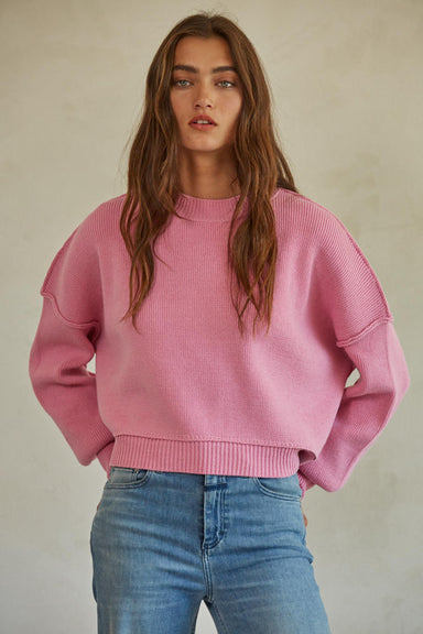 By Together Leda Pullover - Pink Clothing - Tops - Sweaters - Pullovers by By Together | Grace the Boutique
