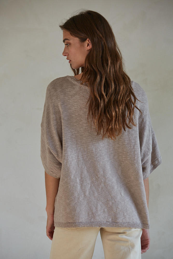 By Together Lucy Mae Top - Burnt Taupe Clothing - Tops - Shirts - SS Knits by By Together | Grace the Boutique