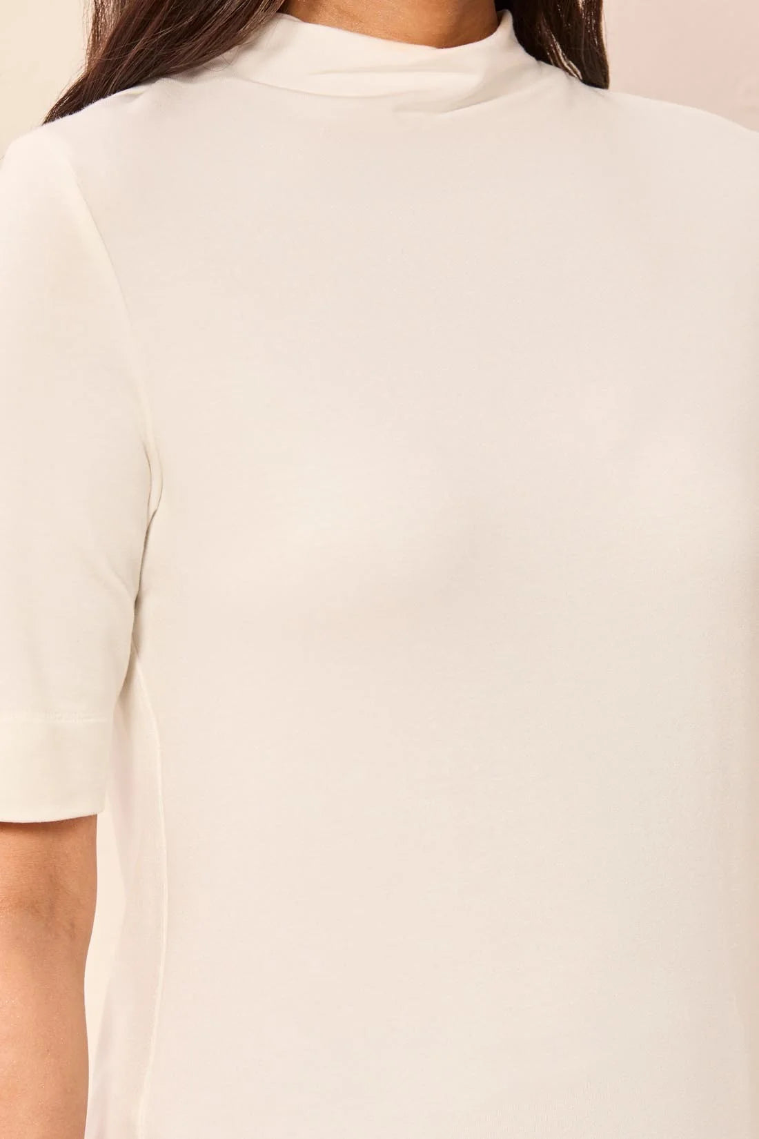 Tribal Half Sleeve Tee - Cream