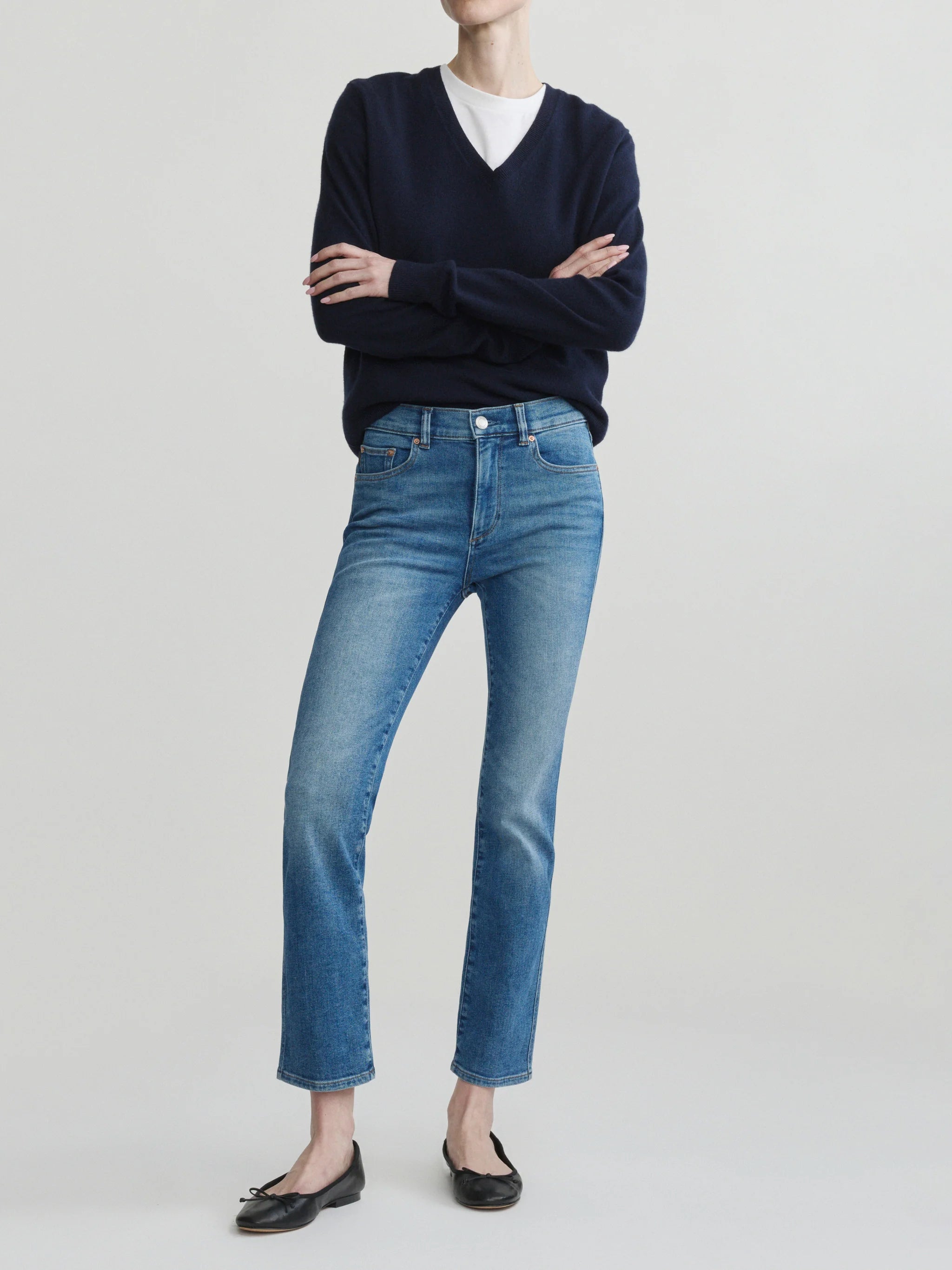 DL1961 Mara Straight Ankle - Crisp Air