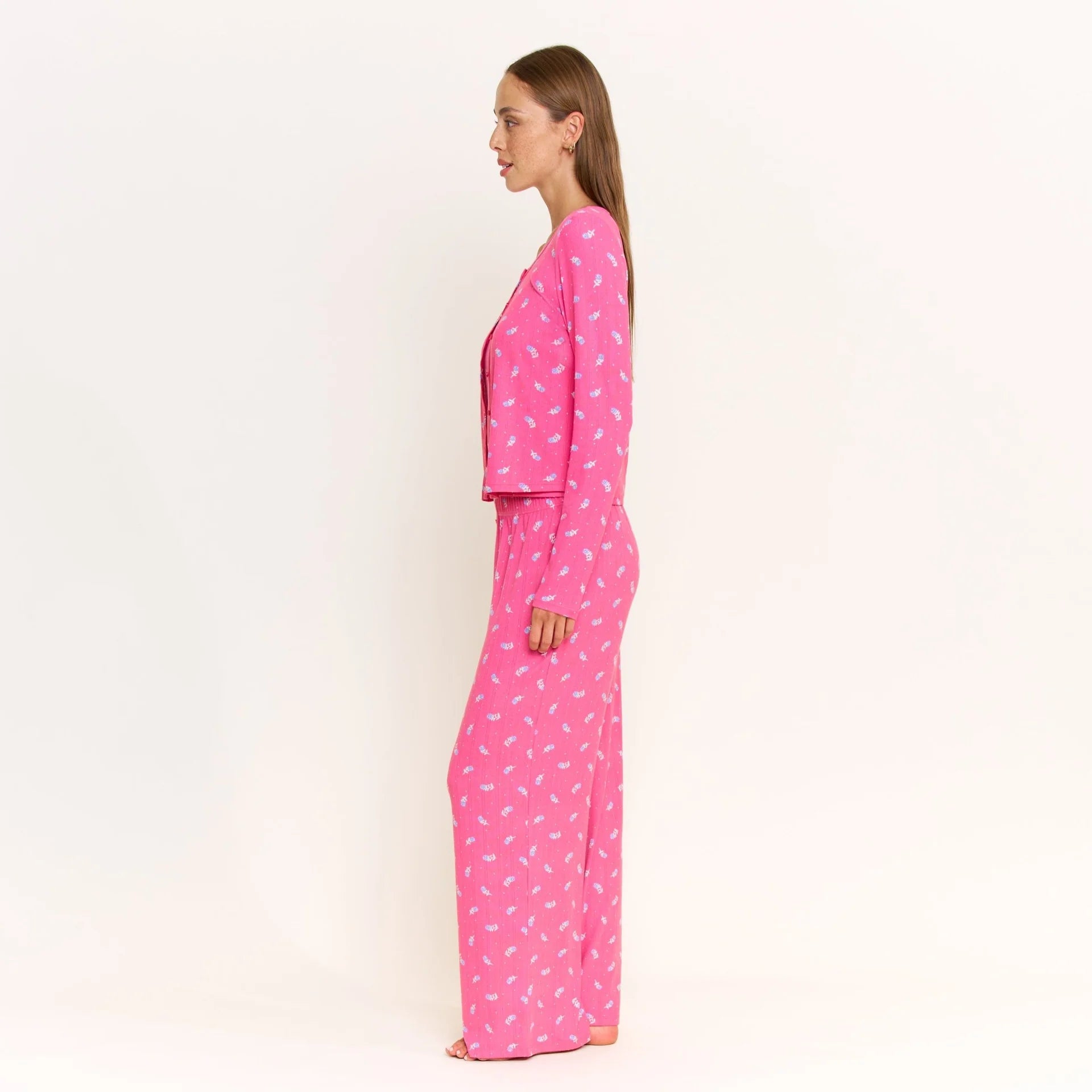 Honeydew Blissful Cardi - Wild Rose