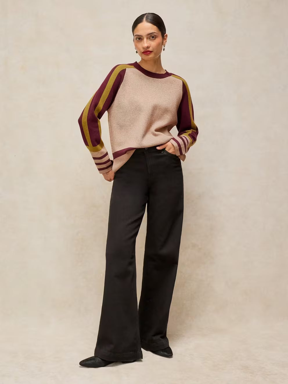 White Stuff Carla Jumper - Natural Multi