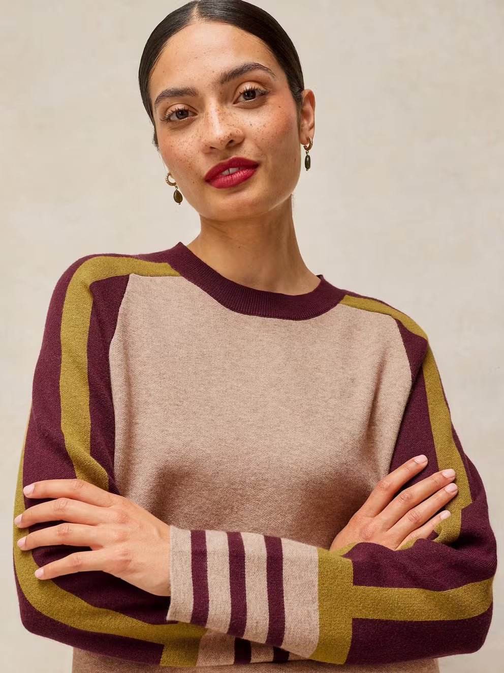 White Stuff Carla Jumper - Natural Multi