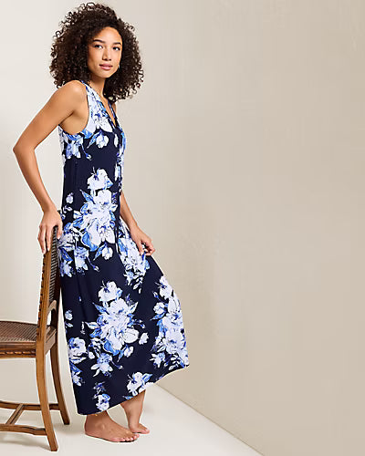 Tommy Bahama Carmela Breezy Blooms Maxi Dress - Coastline