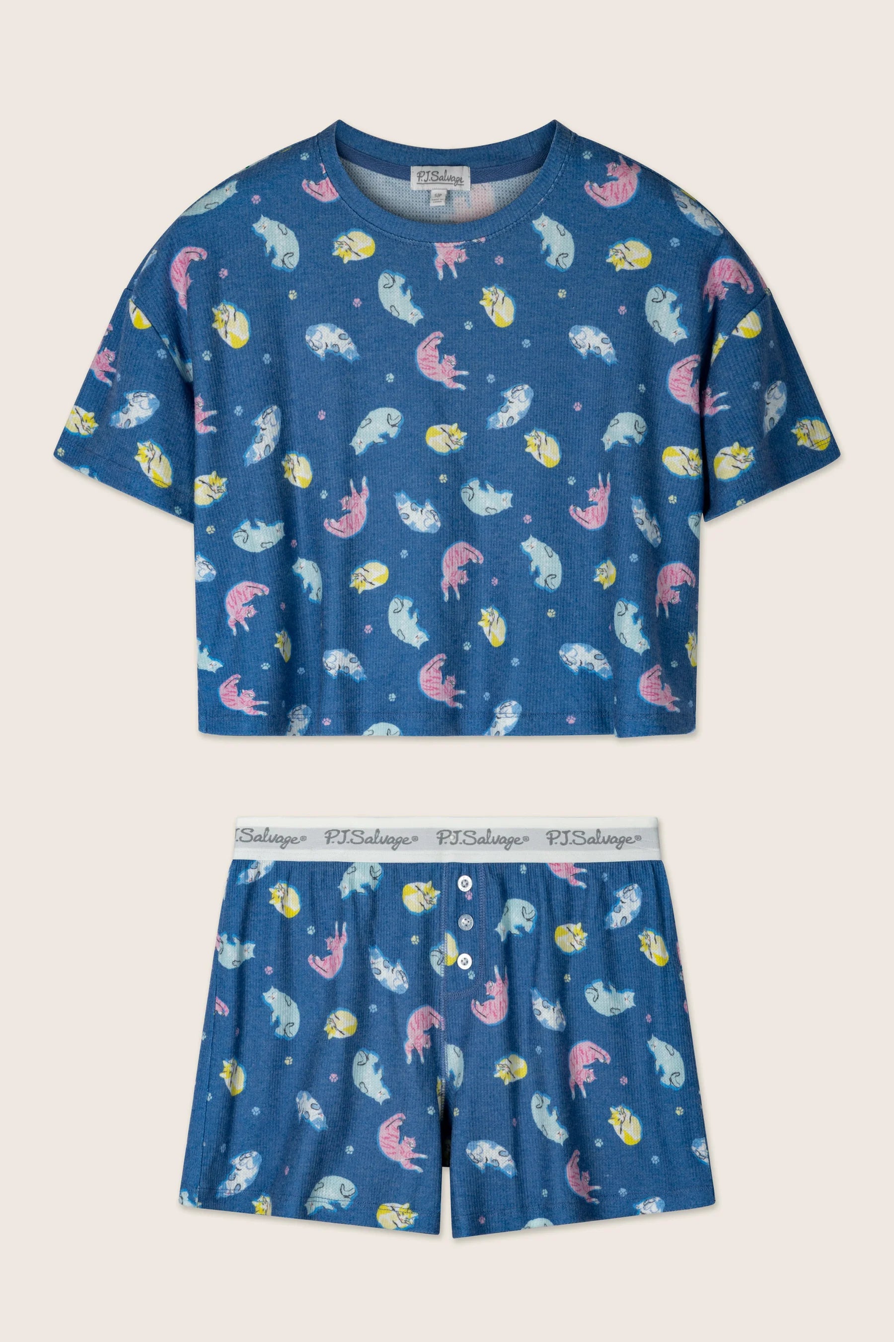 PJ Salvage Boyfriend Boxer PJ Set - Dark Navy