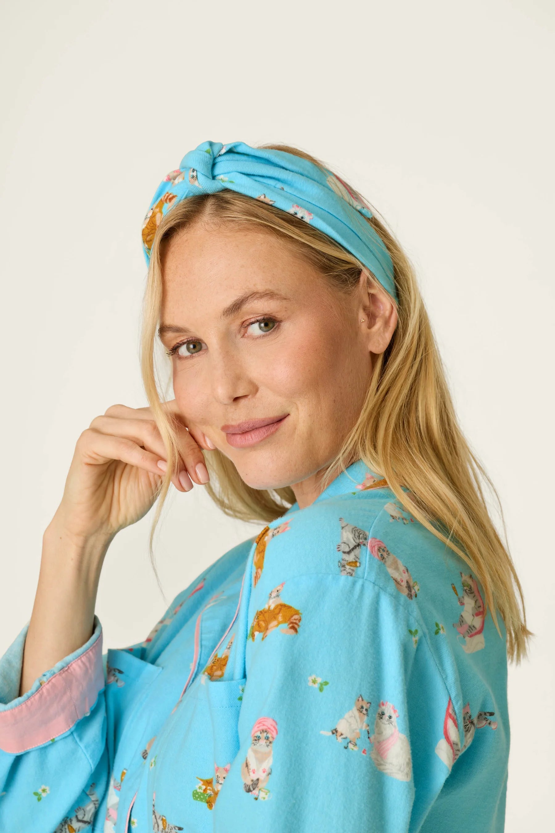 PJ Salvage Flannel PJ Set - Paws & Relax