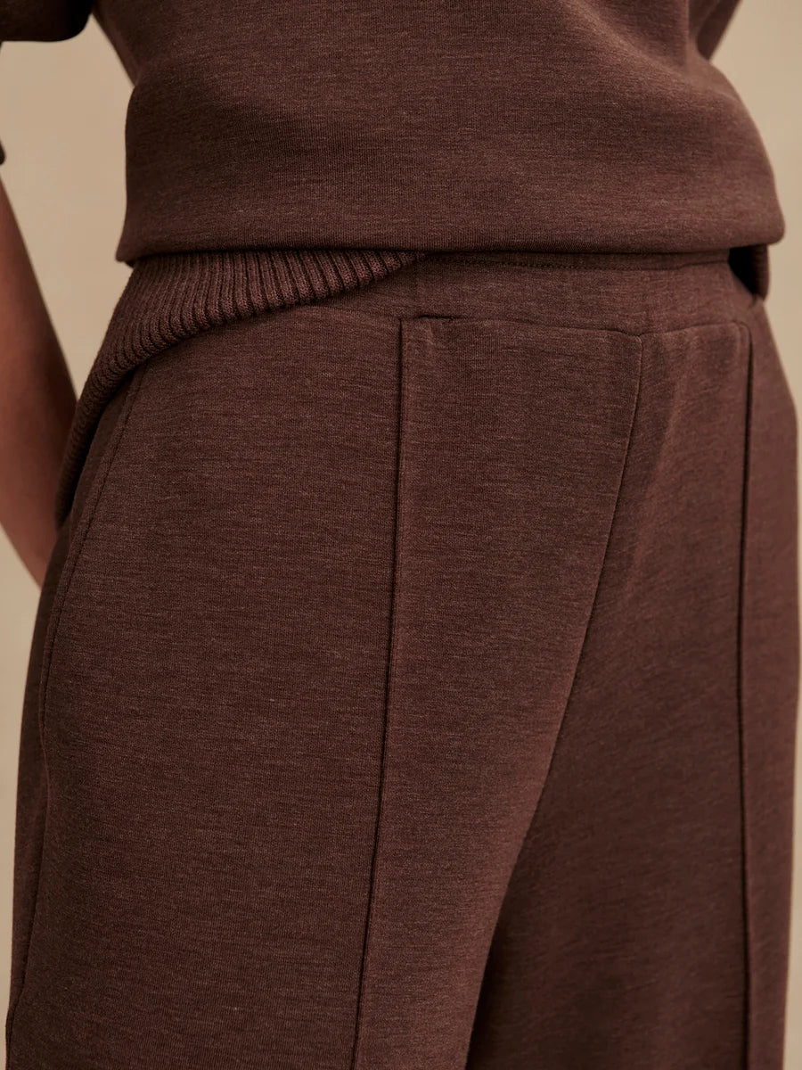 Varley Wide Leg Pant 30 - Coffee Bean Marl