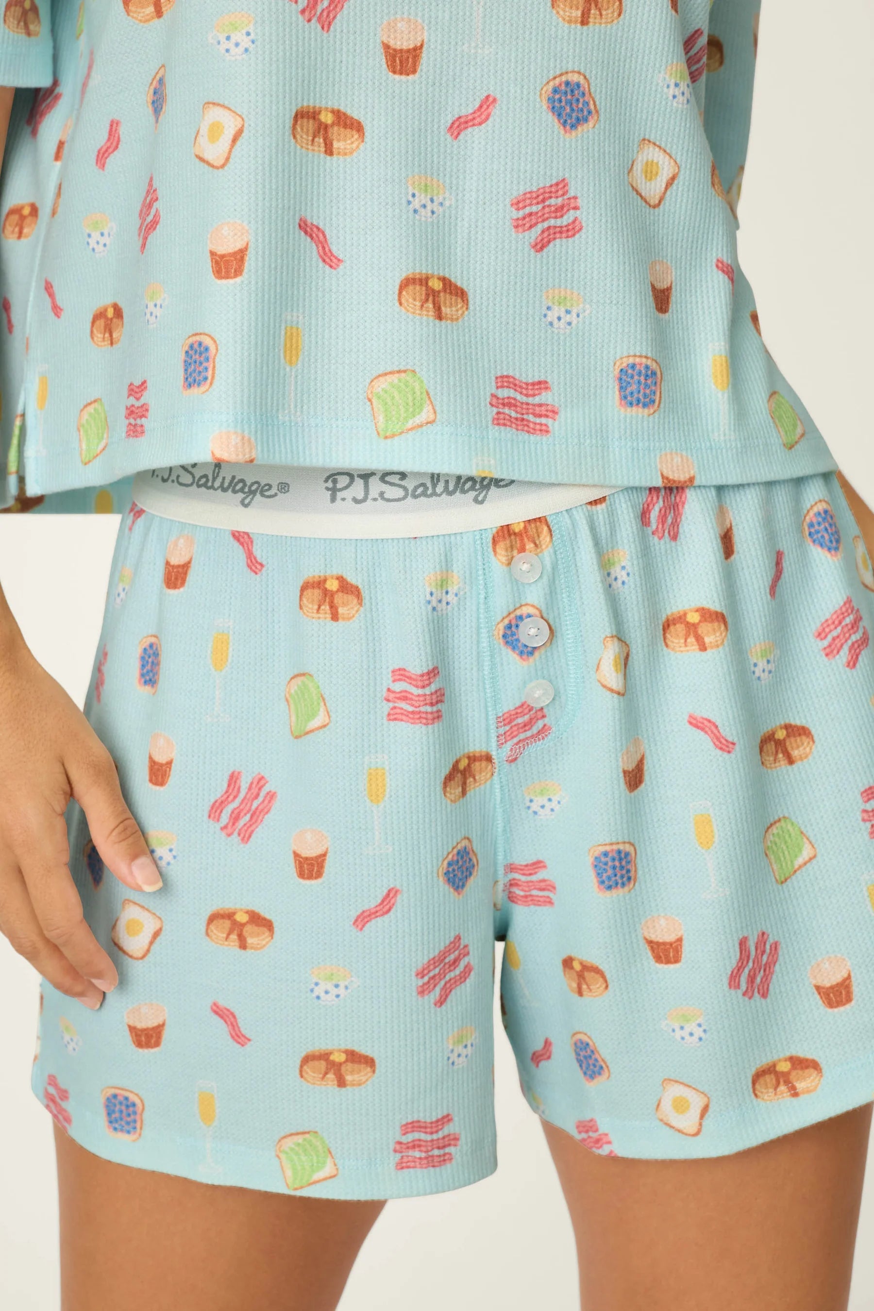 PJ Salvage Boyfriend Boxer PJ Set - Cool Blue