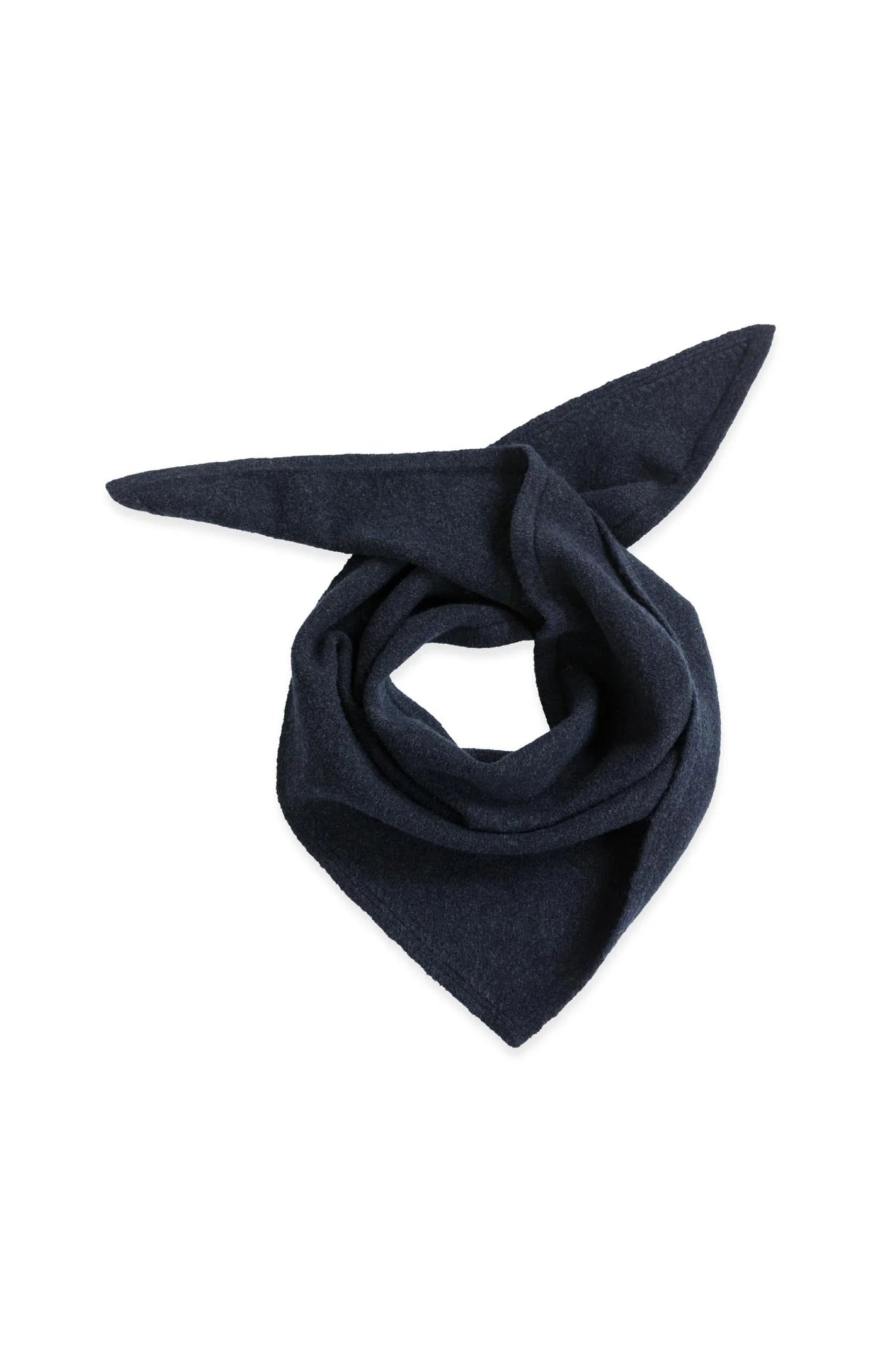 Yaya Knit Triangle Scarf - Black