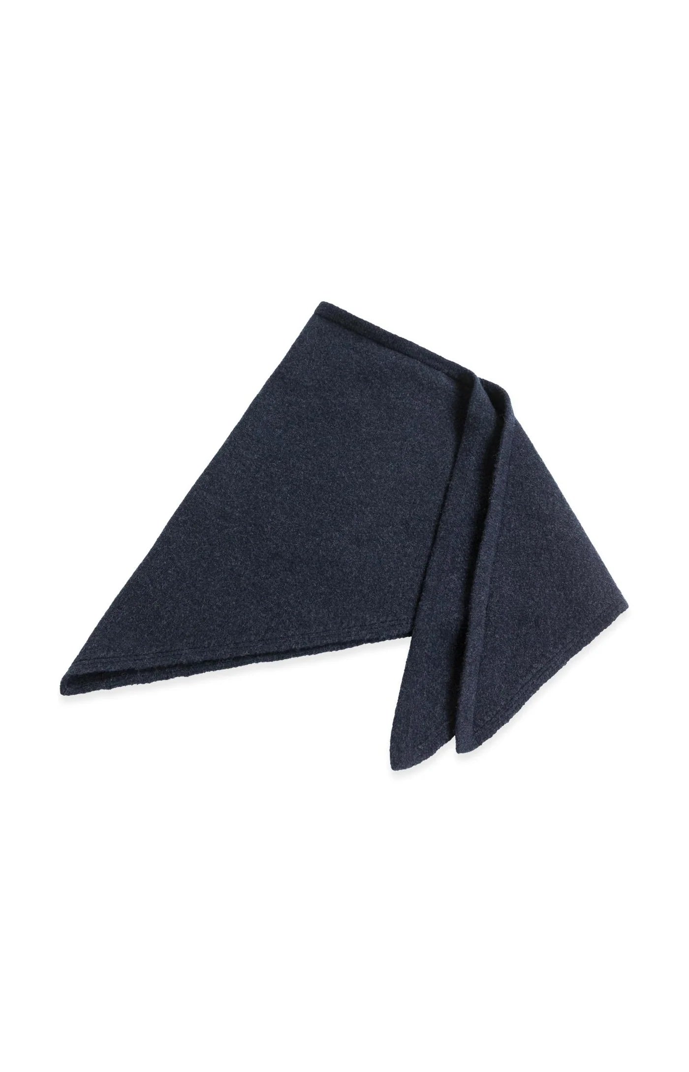 Yaya Knit Triangle Scarf - Black